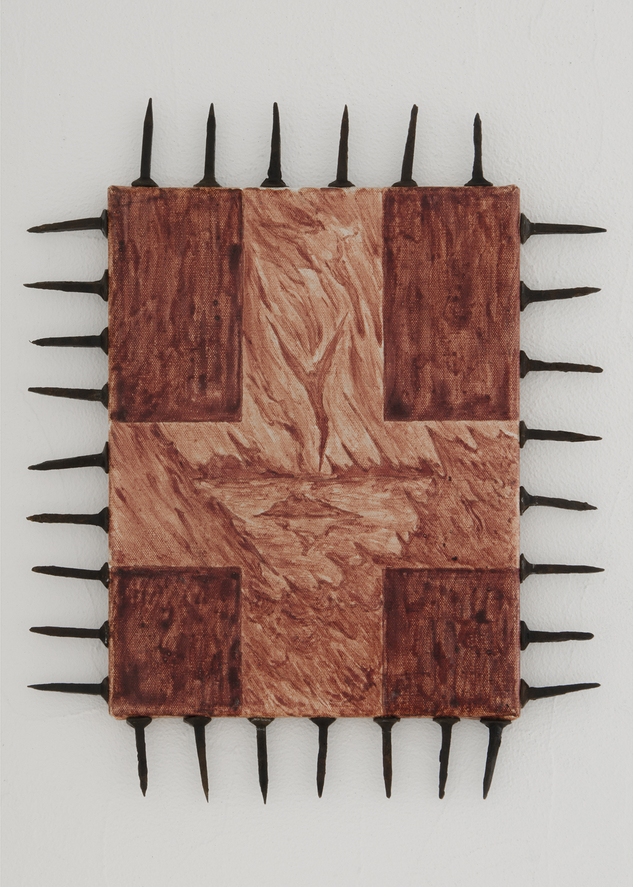 Alison Flora, La chute, 2025, Human blood on canvas