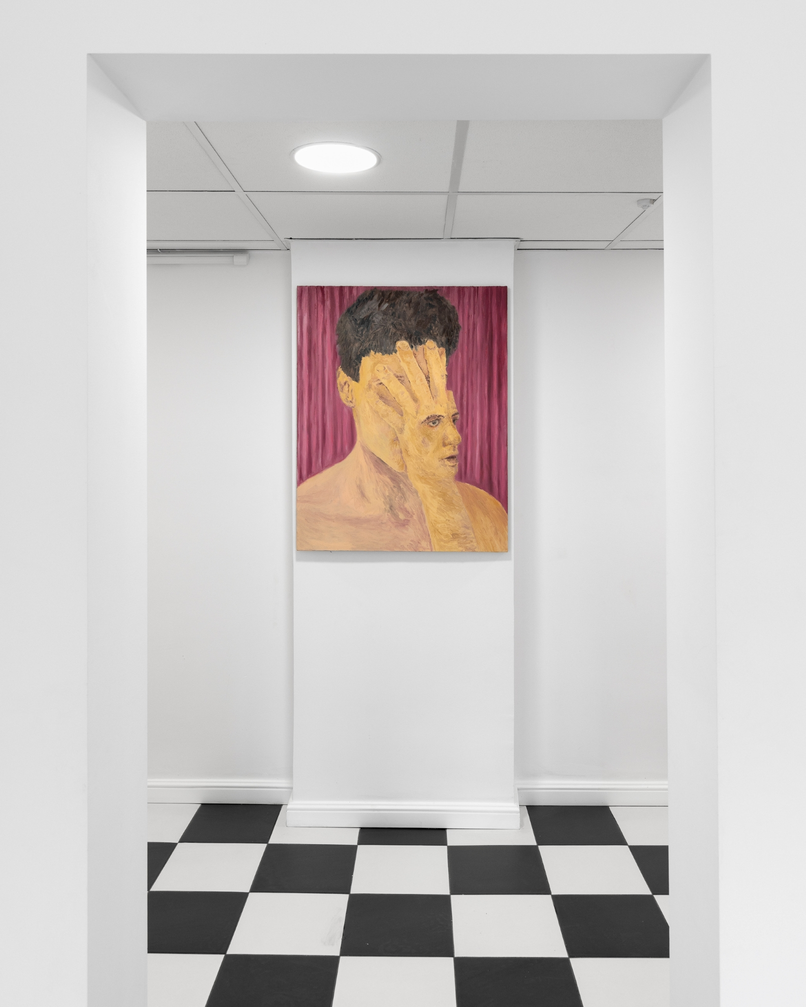 Jakub Czyż, „Mask”, 2025, oil on canvas, 92 x 73 cm