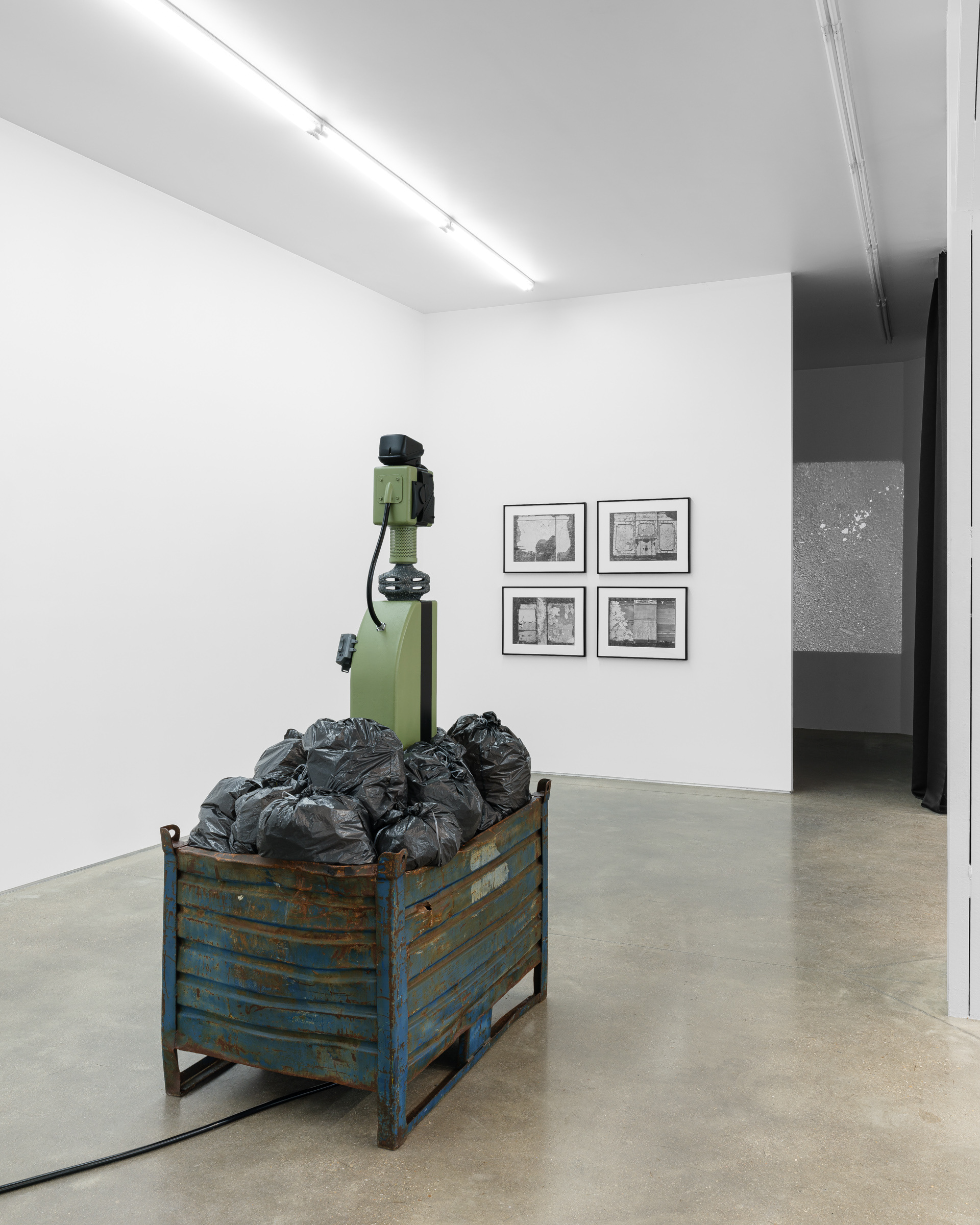 "As the veneer of democracy starts to fade", curator Clément Caballero, with Emmanuel Beguinot, Nikita Gale, Keta Gavasheli, Brett Ginsburg, Gordon Matta-Clark, Erwan Sene, Leyla Yenirce, Derouillon, 2026  Courtesy of the artists and Derouillon Paris