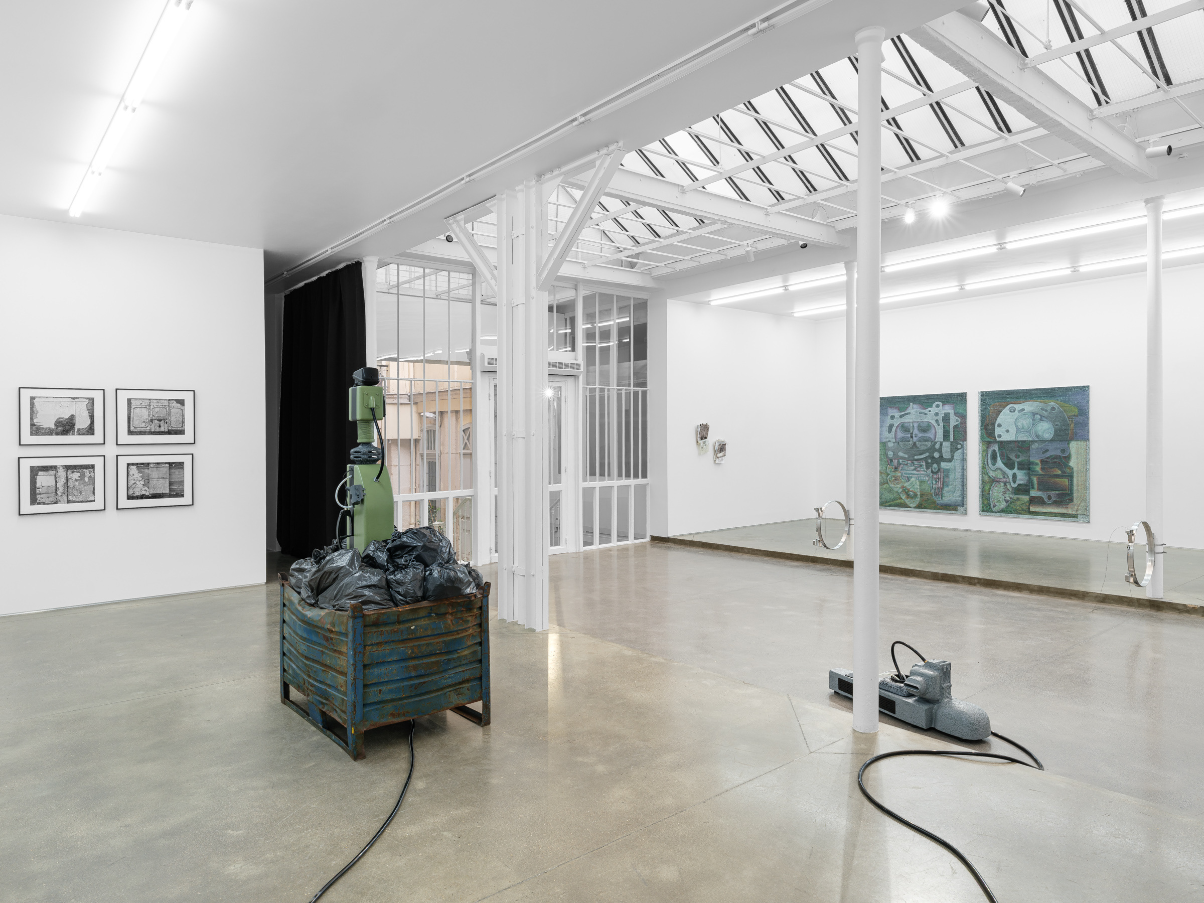 "As the veneer of democracy starts to fade", curator Clément Caballero, with Emmanuel Beguinot, Nikita Gale, Keta Gavasheli, Brett Ginsburg, Gordon Matta-Clark, Erwan Sene, Leyla Yenirce, Derouillon, 2026  Courtesy of the artists and Derouillon Paris