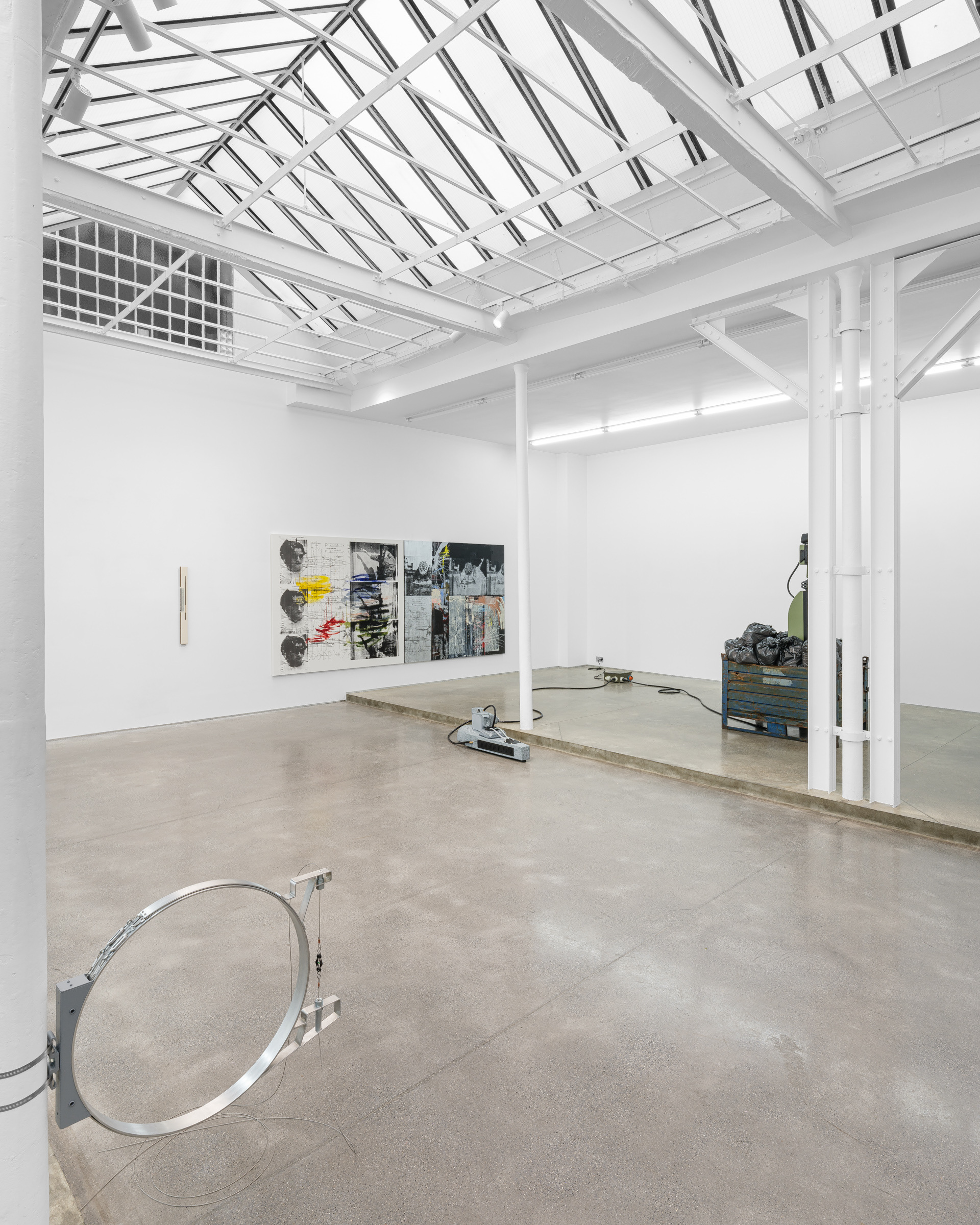 "As the veneer of democracy starts to fade", curator Clément Caballero, with Emmanuel Beguinot, Nikita Gale, Keta Gavasheli, Brett Ginsburg, Gordon Matta-Clark, Erwan Sene, Leyla Yenirce, Derouillon, 2026  Courtesy of the artists and Derouillon Paris