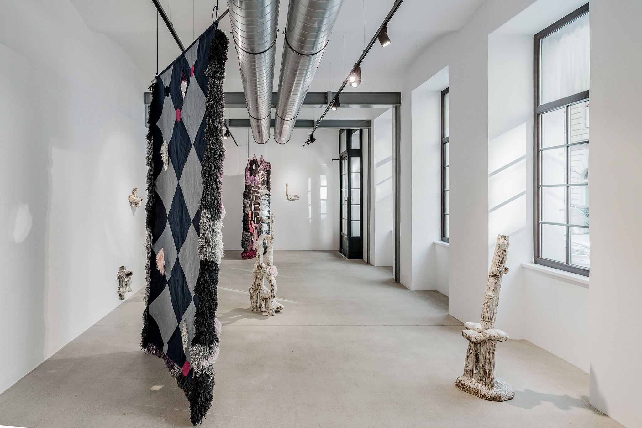 Installation view, Beautiful Pulsating Web, Eva Kahan Space, Vienna, 2026
