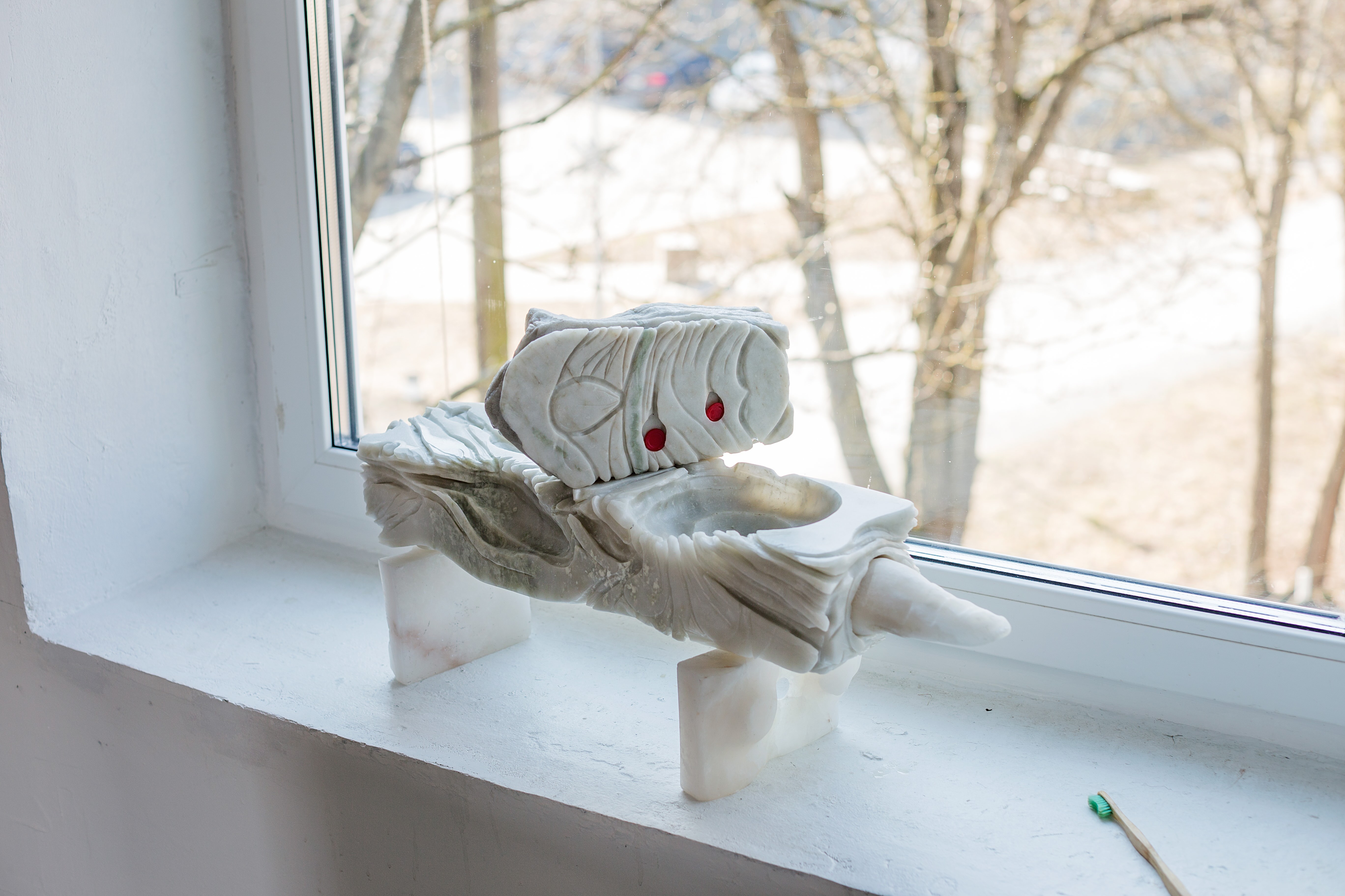 Hanna Samoson, Closeness Between Us, 2026. Installation (used materials: metal, wood, fire, water). 