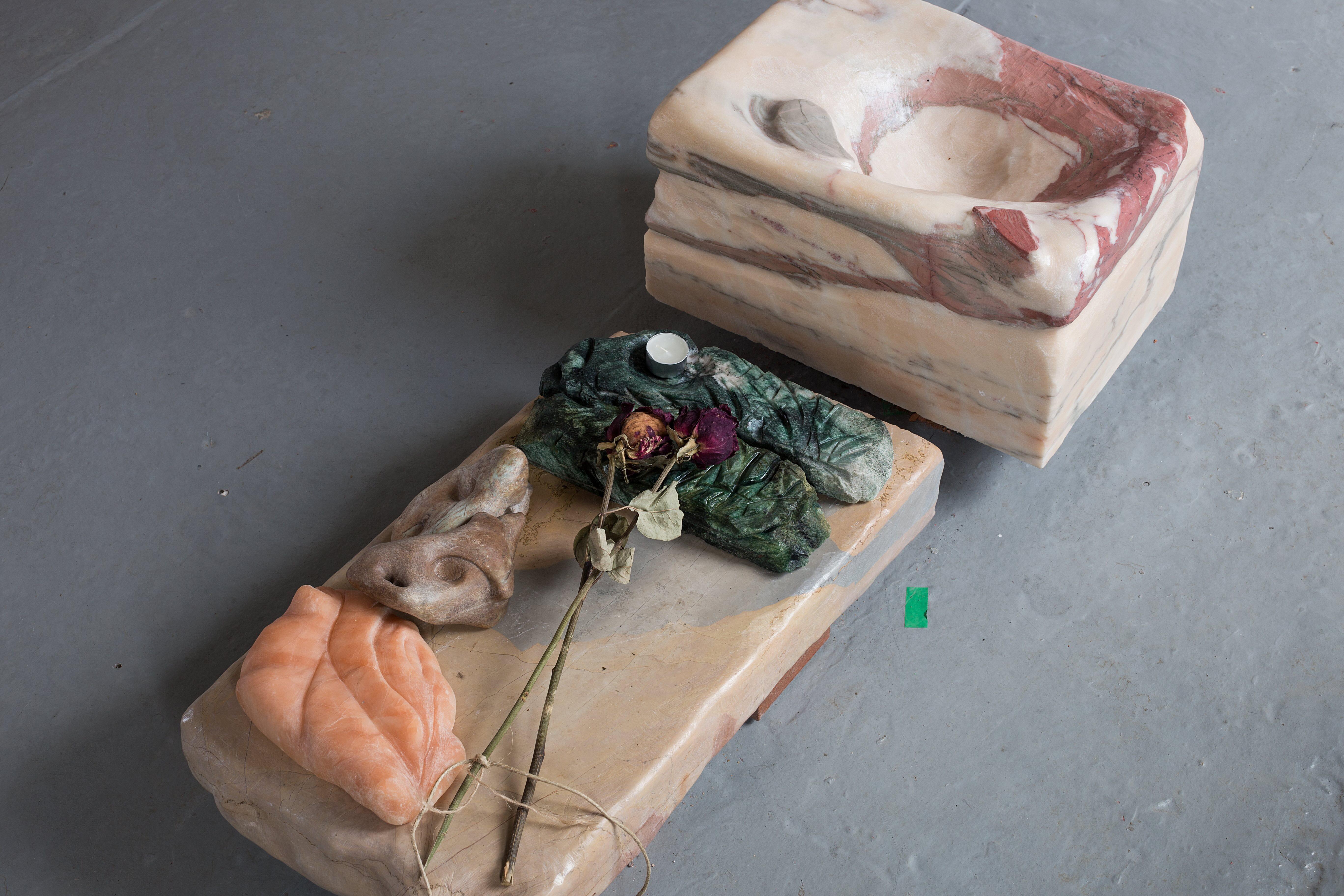 Hanna Samoson, Closeness Between Us, 2026. Installation (used materials: metal, wood, fire, water). 