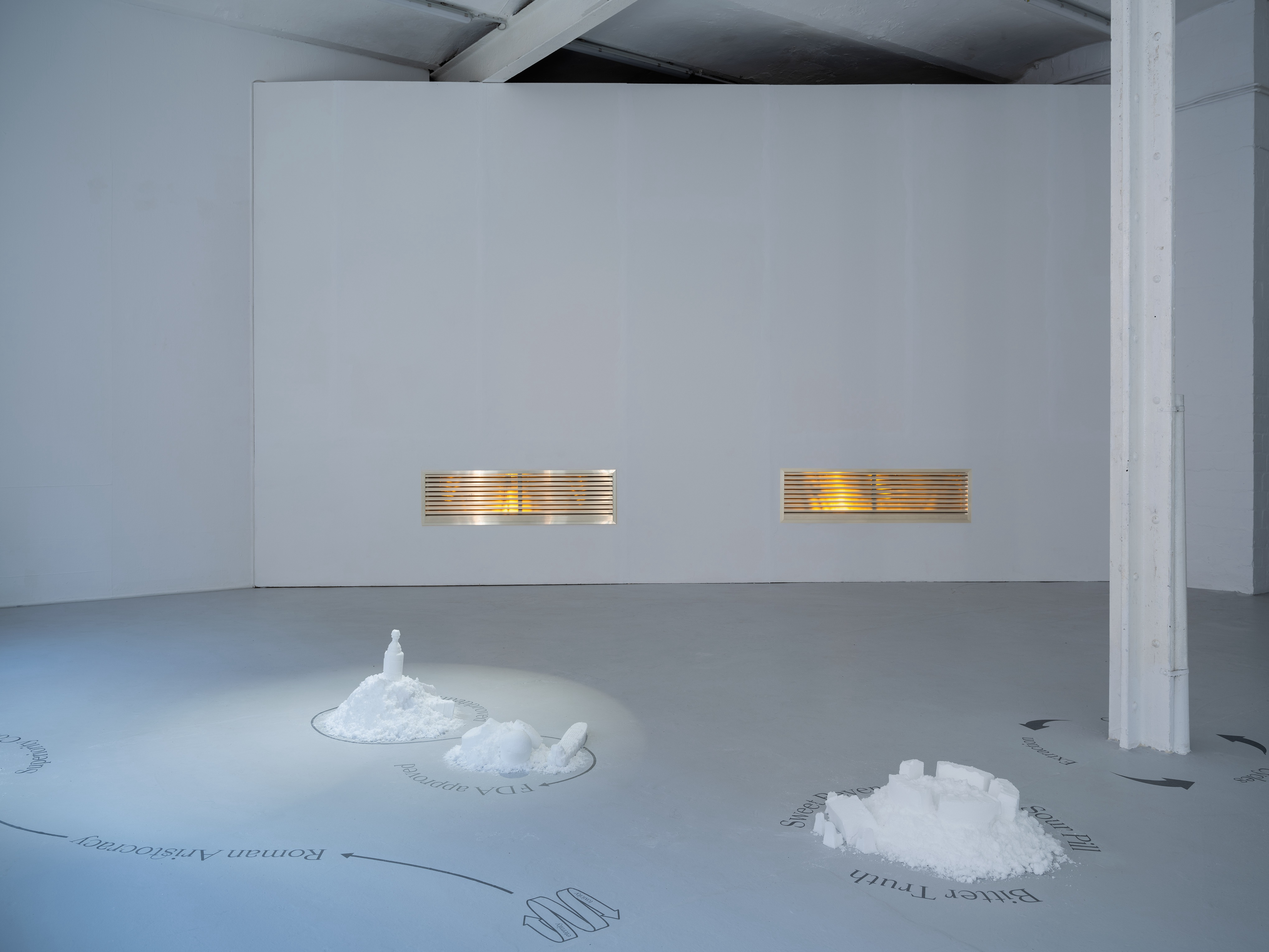 Installation view, UNDER/CURRENTS - Passing through Salt and Water, Halle für Kunst Lüneburg 2026, Photo: Fred Dott