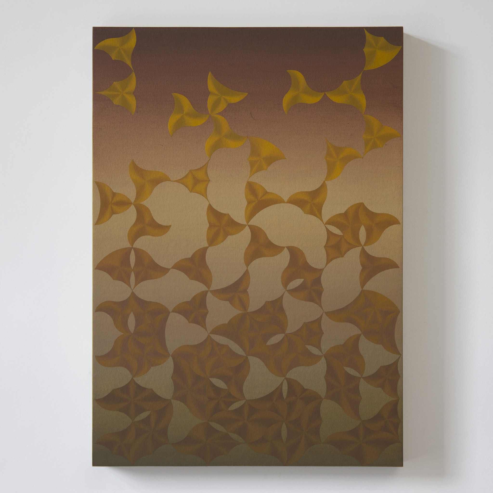 Jinyong Park, The Landers, 2025, Acrylic on paper and wooden panel, 29.7 x 21 cm