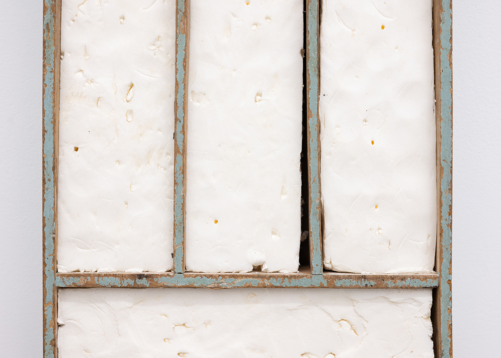 Adam Vit, towards a minor plateau, 2026, wood, polystyrene foam, 31.1 x 28.7 x 4.5 cm
