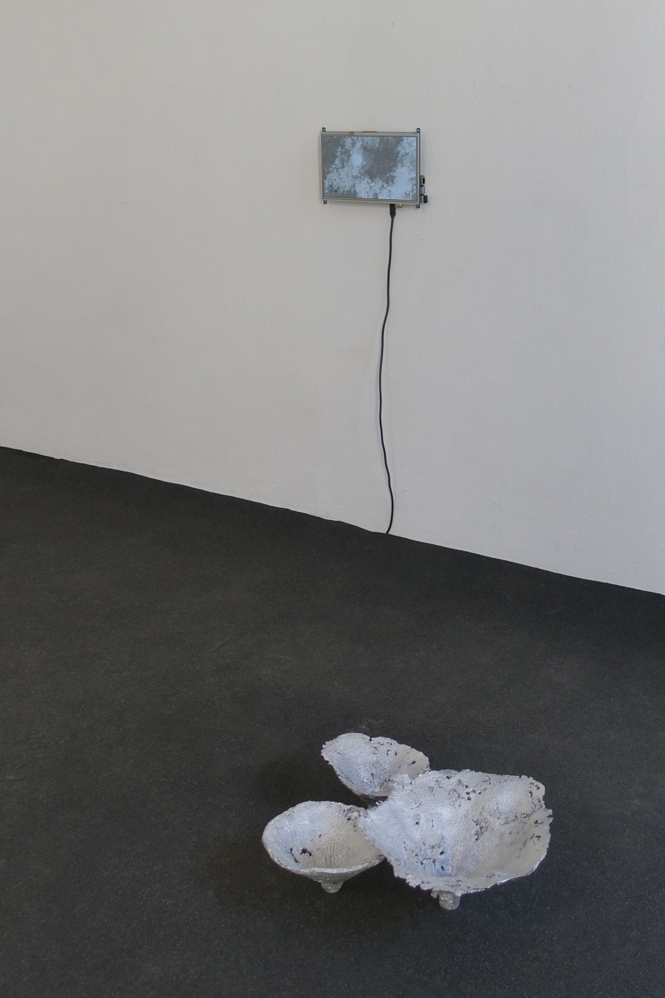 Installation view Nachwärme - Maxine Weiss, Apartment der Kunst, Munich, 2026