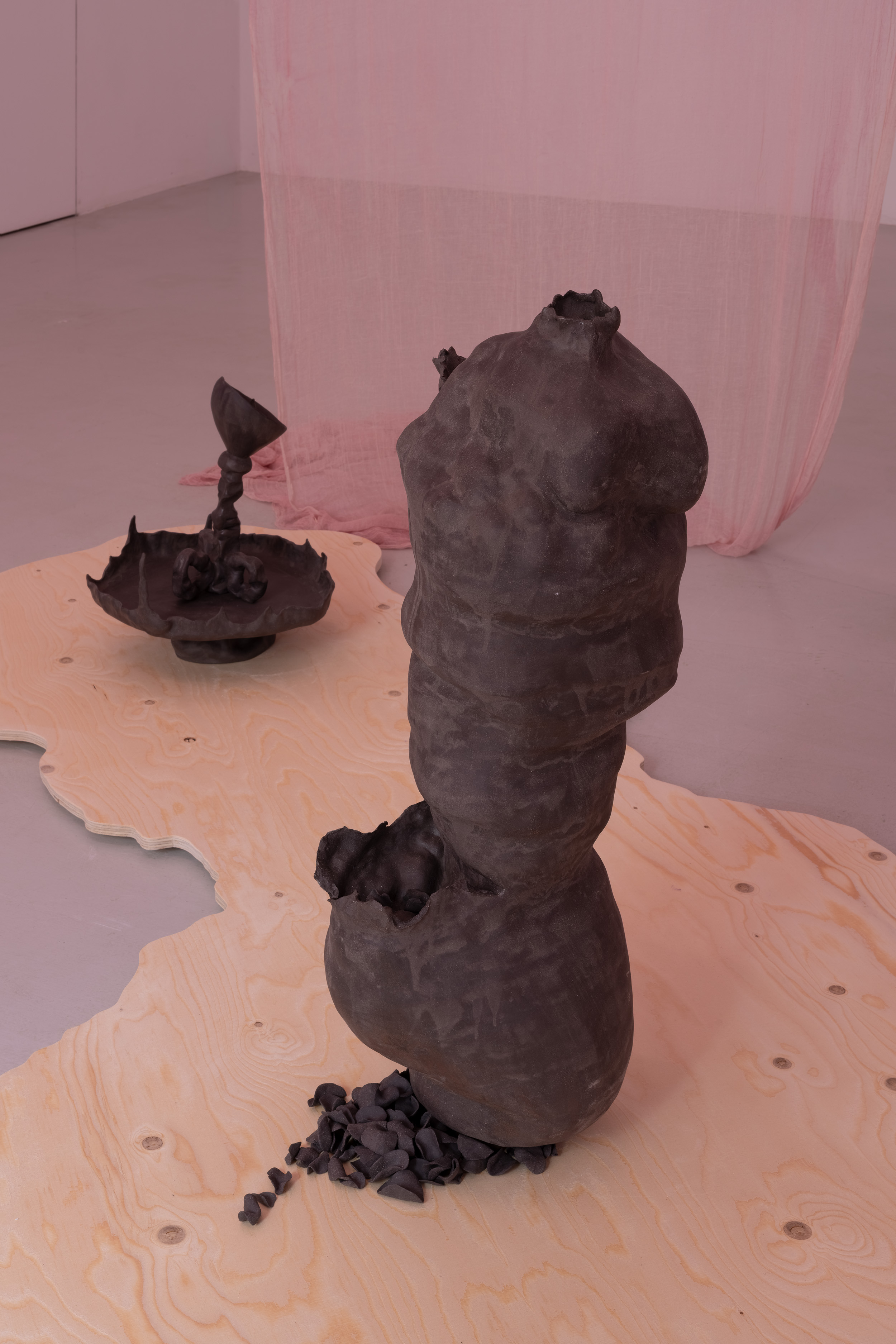 Exhibition view, Maja ∀. Ngom, Voicerals, ©galeria skala.
