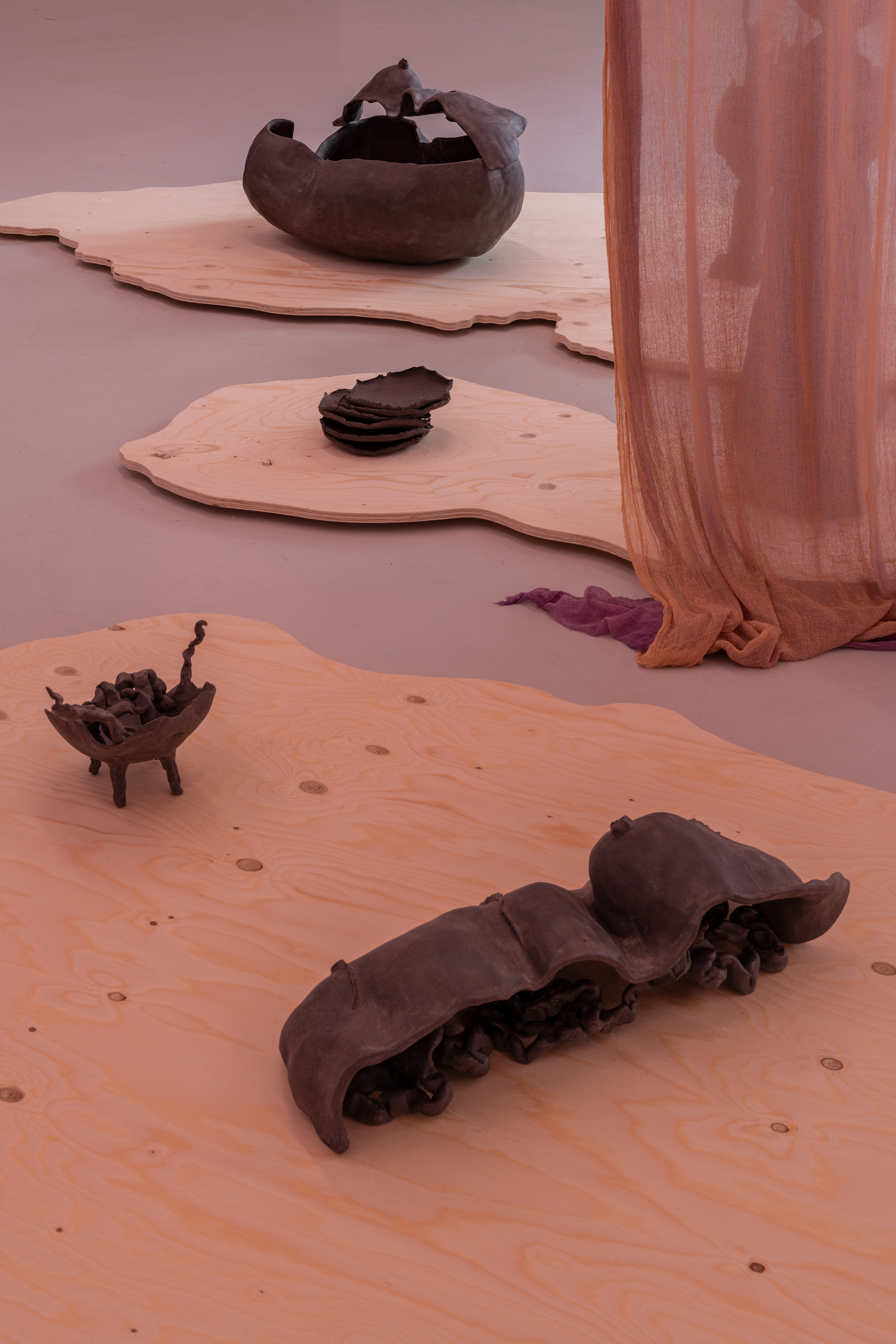 Exhibition view, Maja ∀. Ngom, Voicerals, ©galeria skala.