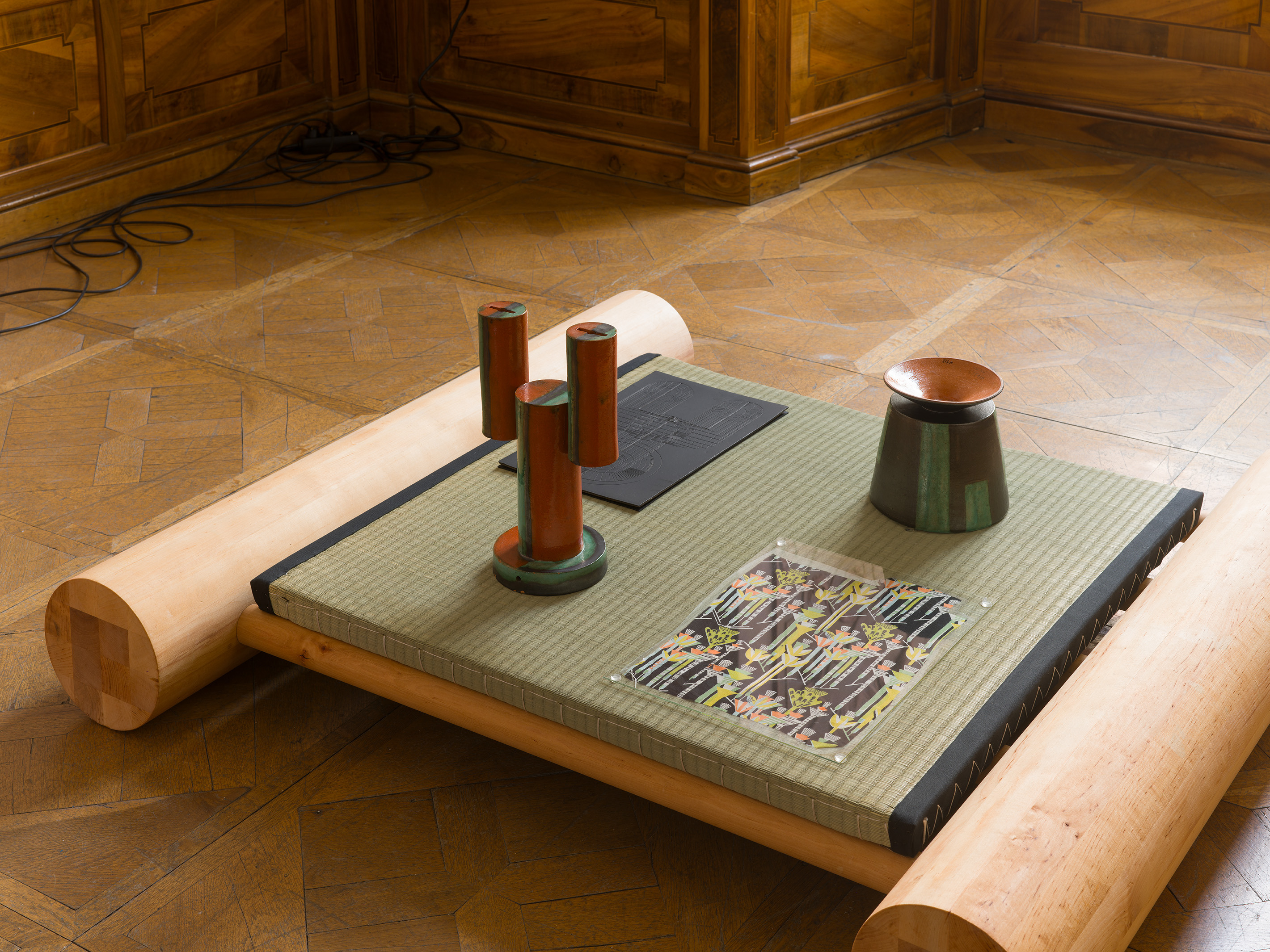 Leonor Antunes, “discrepancies with W.W. (in company)”, installation view, University Gallery of the Angewandte, University of Applied Arts Vienna, 2026. Photo: Nick Ash.