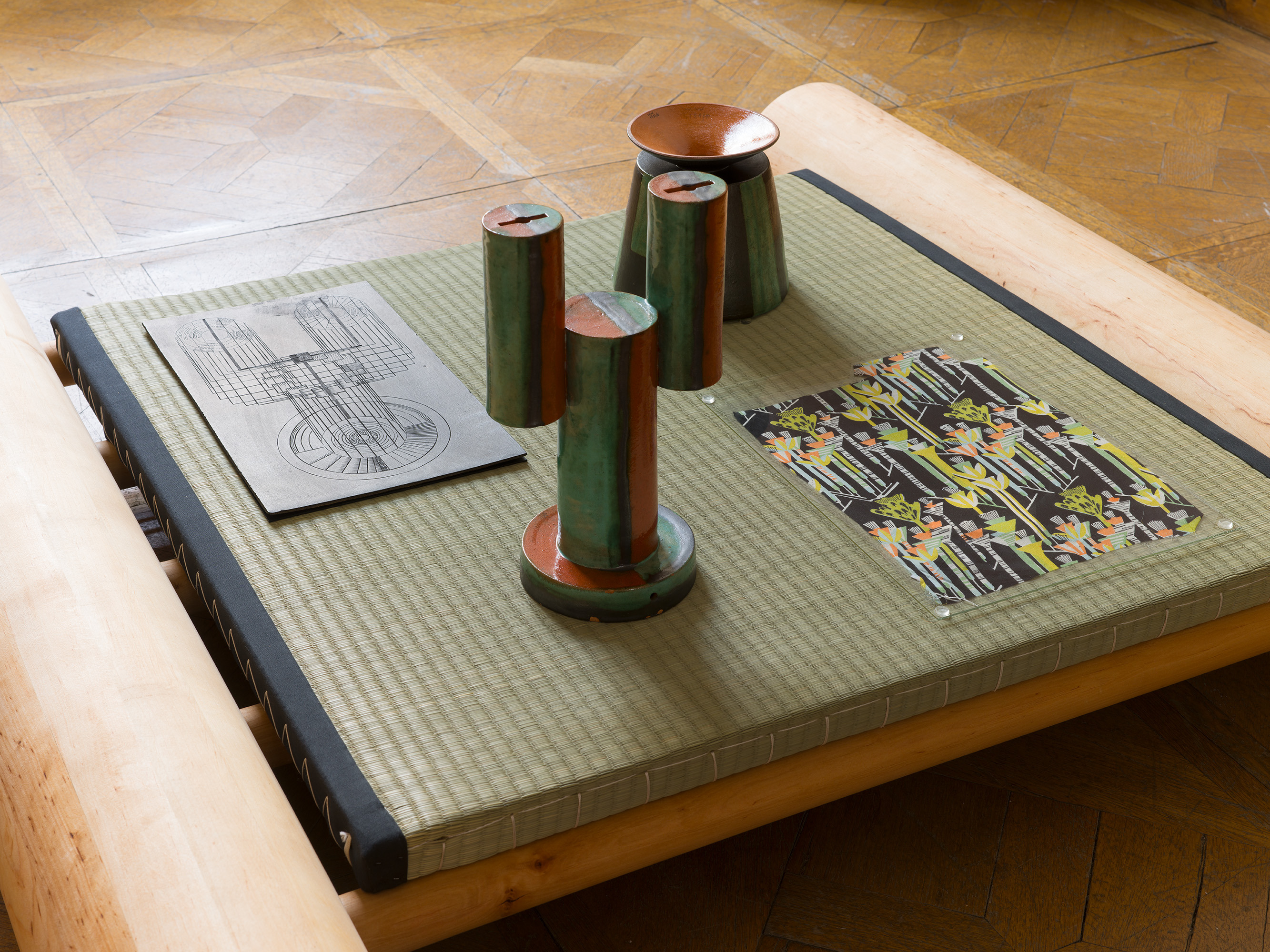 Leonor Antunes, “discrepancies with W.W. (in company)”, installation view, University Gallery of the Angewandte, University of Applied Arts Vienna, 2026. Photo: Nick Ash.