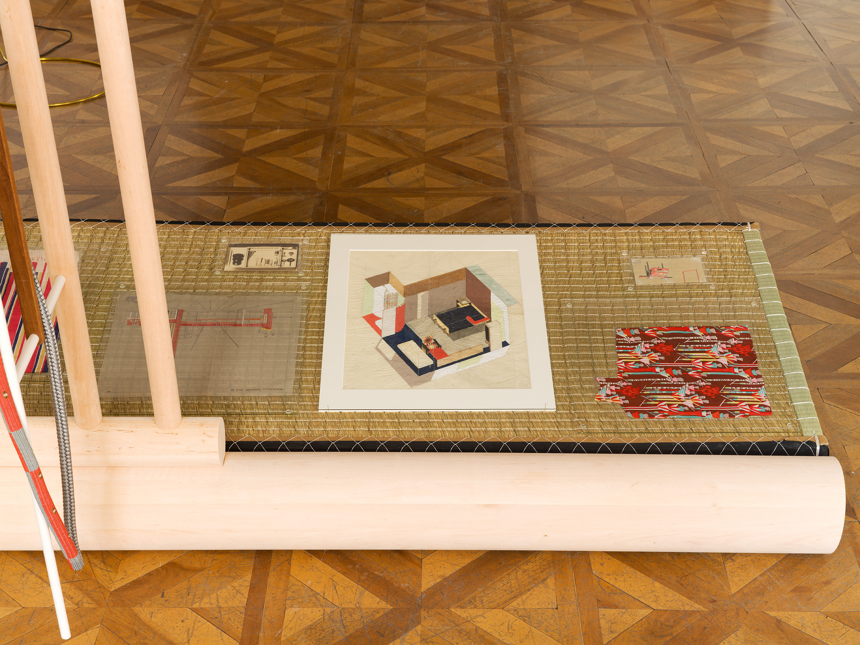 Leonor Antunes, “discrepancies with W.W. (in company)”, installation view, University Gallery of the Angewandte, University of Applied Arts Vienna, 2026. Photo: Nick Ash.