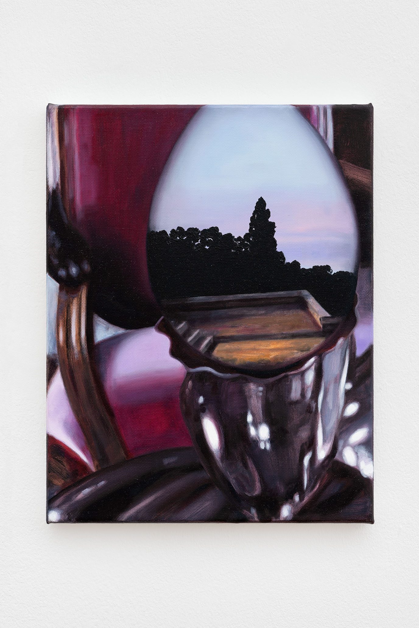 Li Jun, An Enclosed View, 2026. Oil on canvas 36 x 28 cm. Courtesy of the artist and Zeller van Almsick, photo: Simon Veres, 2026