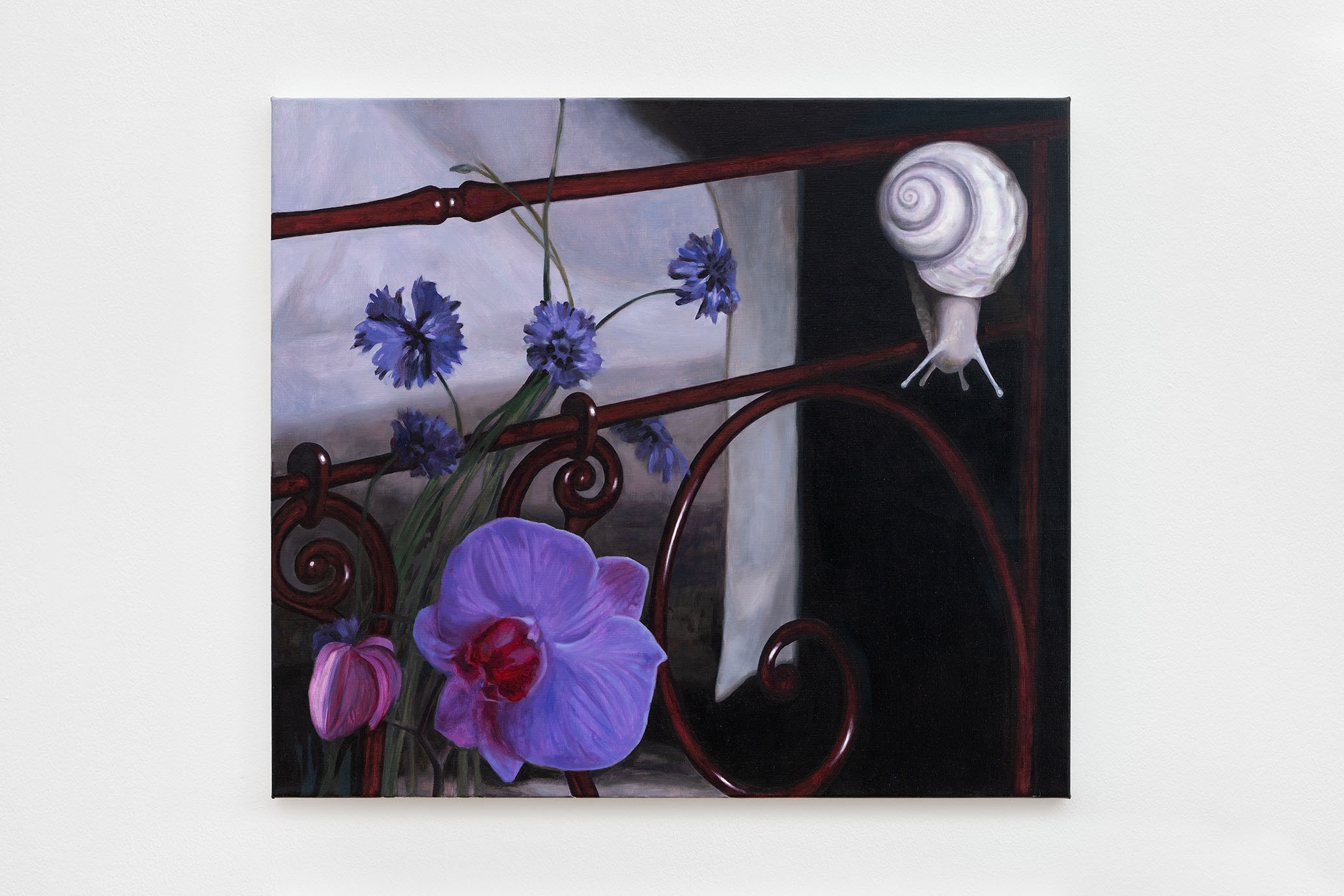 Li Jun, A Gentle Climb, 2025. Oil on canvas 70 x 80 cm. Courtesy of the artist and Zeller van Almsick, photo: Simon Veres, 2026