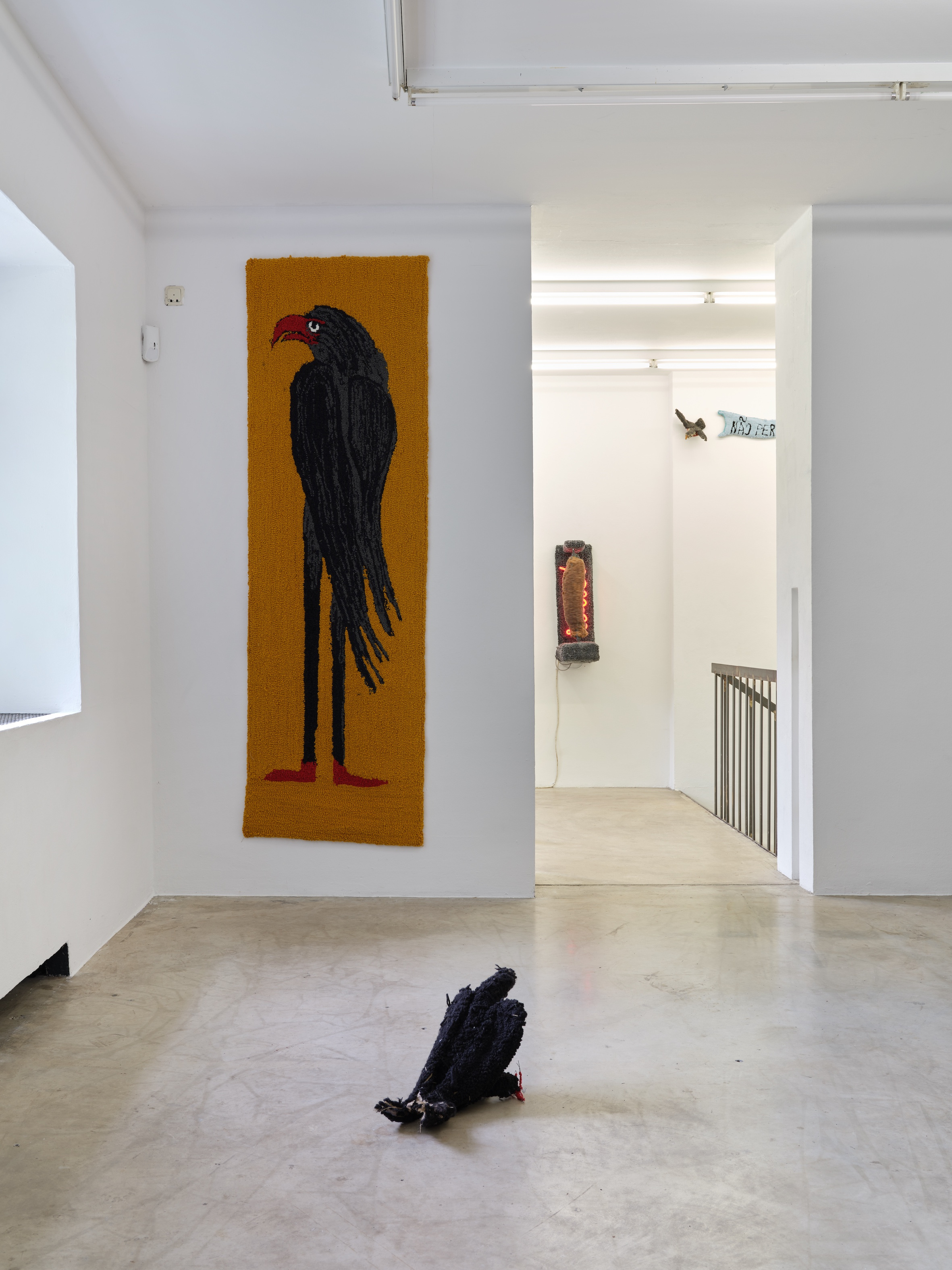 Elen Braga, The goldsmith with red beak, 2026; The ego, 2026; Burn Char Roast, 2026; Ode to Antônio Gonçalves Dias, 2026. Courtesy: the artist and Wouters Gallery, Brussels.