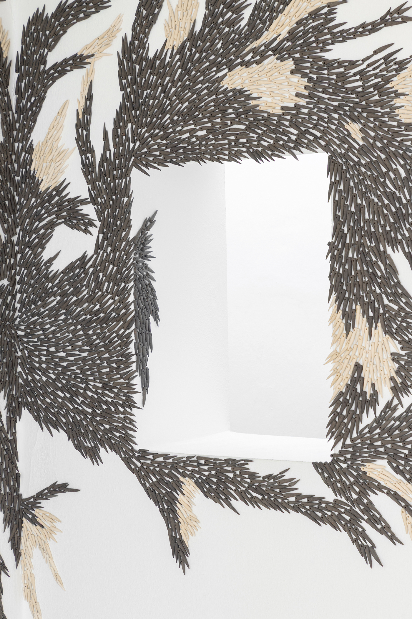 Expansion (Wall Series #1), 2026, Lu Cheng, ceramic, dimensions and size variable