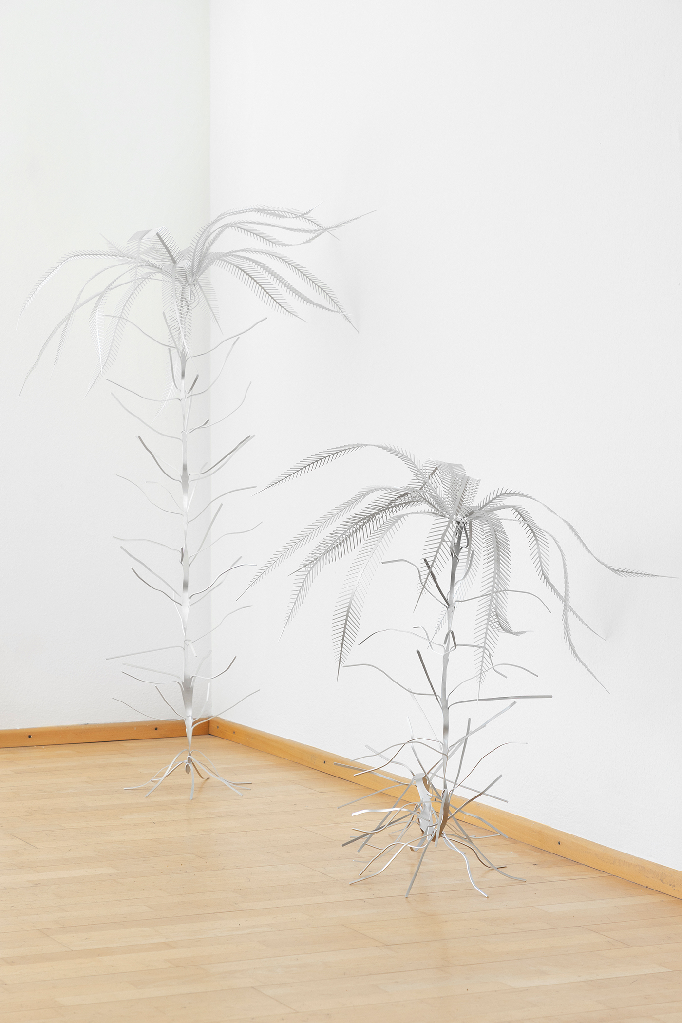 messengers from the deep, 2026, Diogo da Cruz, Aluminium, Ca. 80 x 80 x 120 cm each