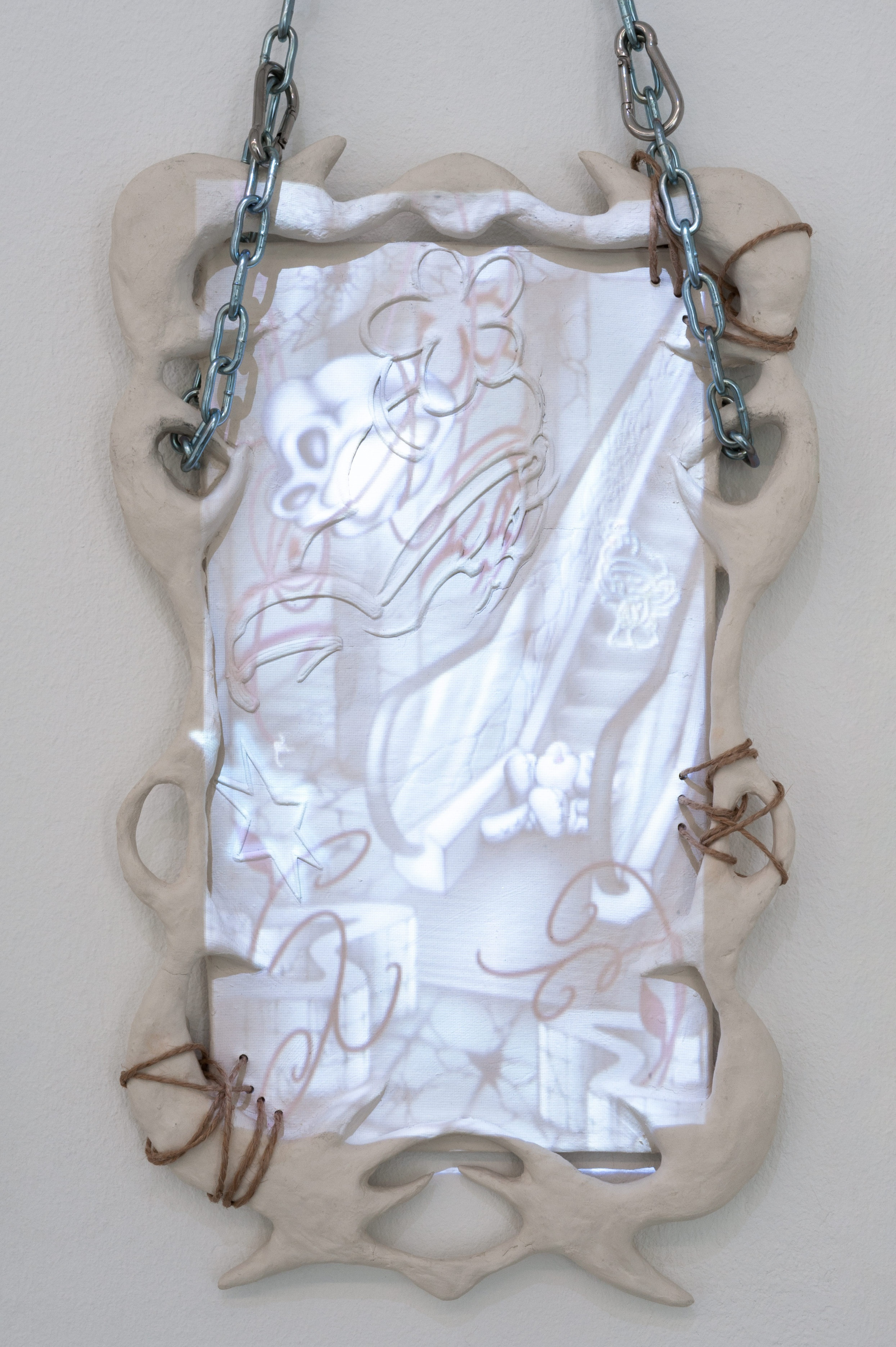 Thai May Nguyen, Dead Spaces (detail), 2025, Interconnected Gestures exhibition view at Neun Kelche, Berlin, 2026. Copyright Dorothea Dittrich, VG Bildkunst 2026.