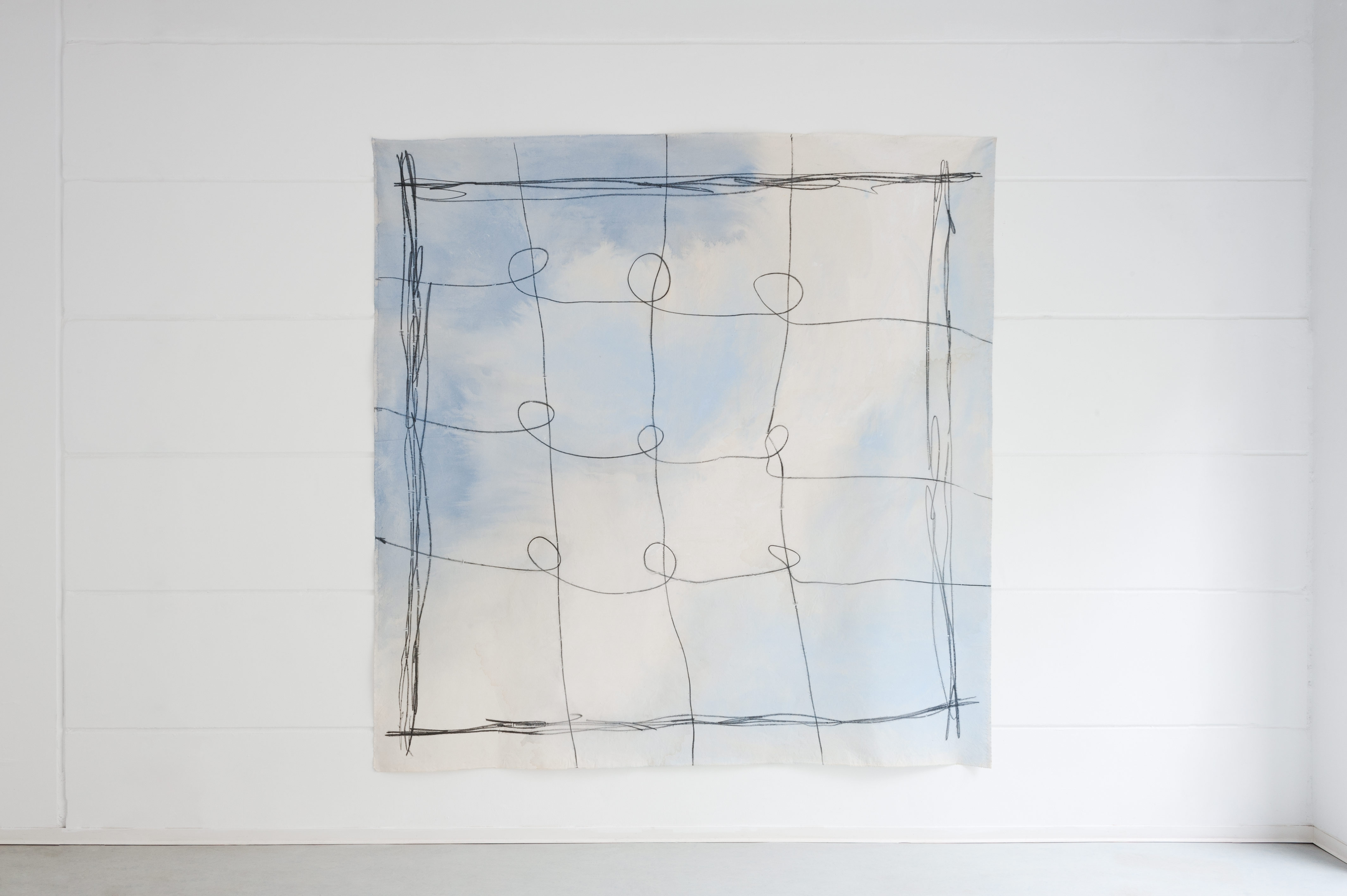 Vanessa Disler, Here on Earth, 2024, Interconnected Gestures exhibition view at Neun Kelche, Berlin, 2026. Copyright Dorothea Dittrich, VG Bildkunst 2026.