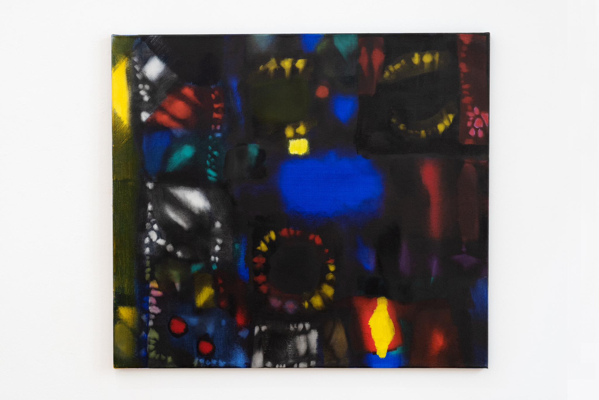 Luisa Kasalicky, Dedication to Desiderio Monsu II, 2025 acrylic and oil on canvas, 80 x 90 cm