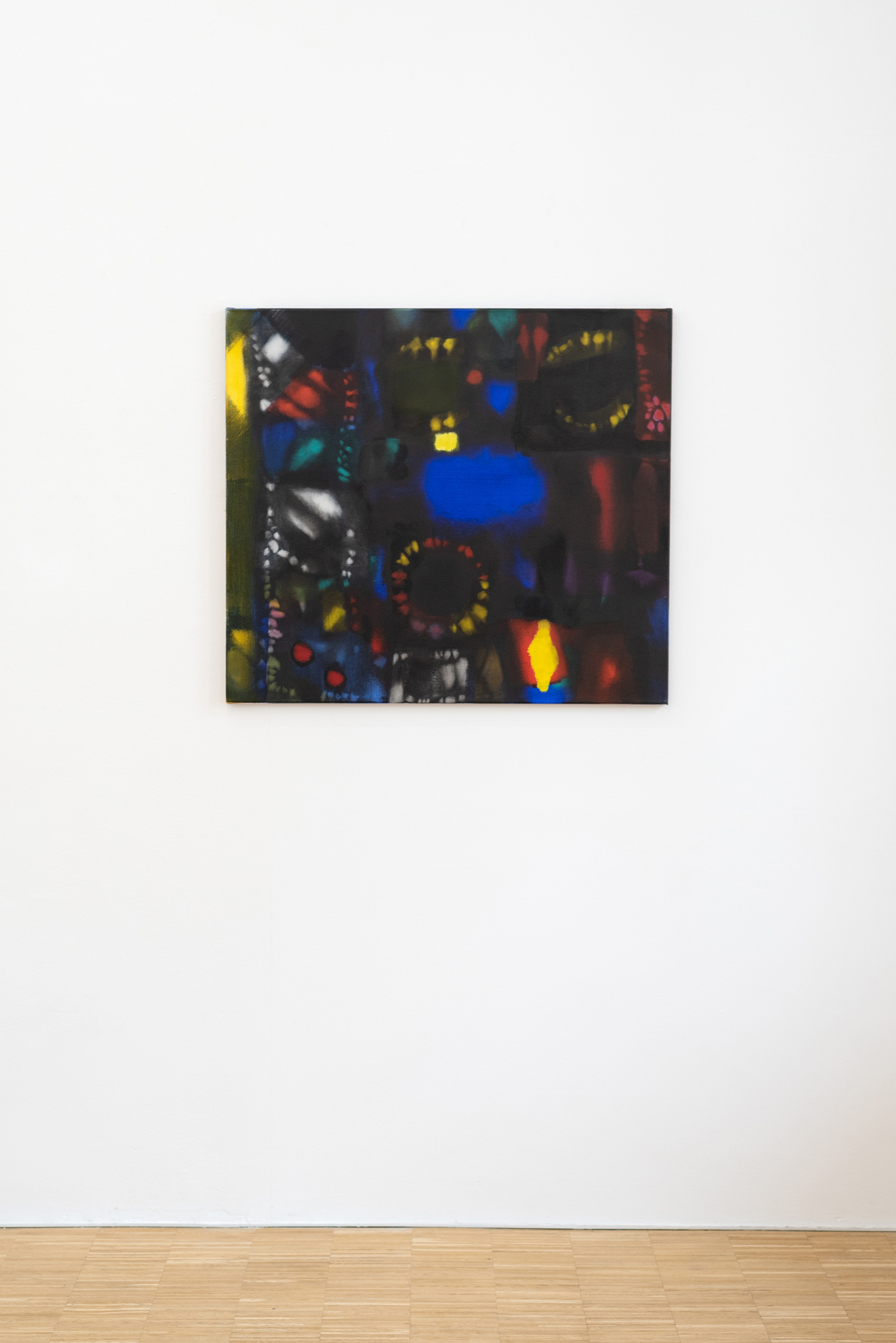 Luisa Kasalicky, Dedication to Desiderio Monsu II, 2025 acrylic and oil on canvas, 80 x 90 cm