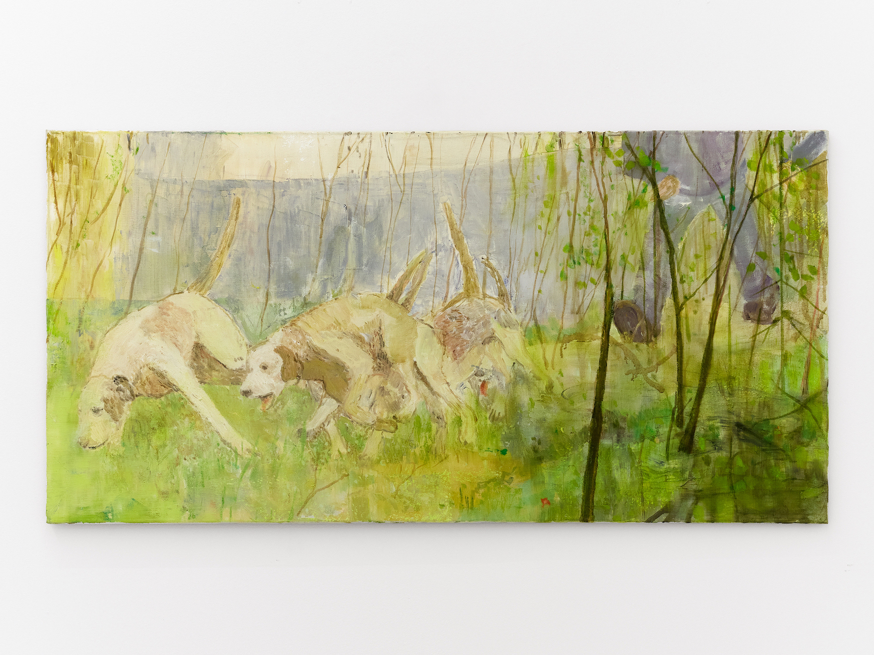 Travis MacDonald, Hounds , 2026, oil on canvas. Photo: Julia Malmquist 
