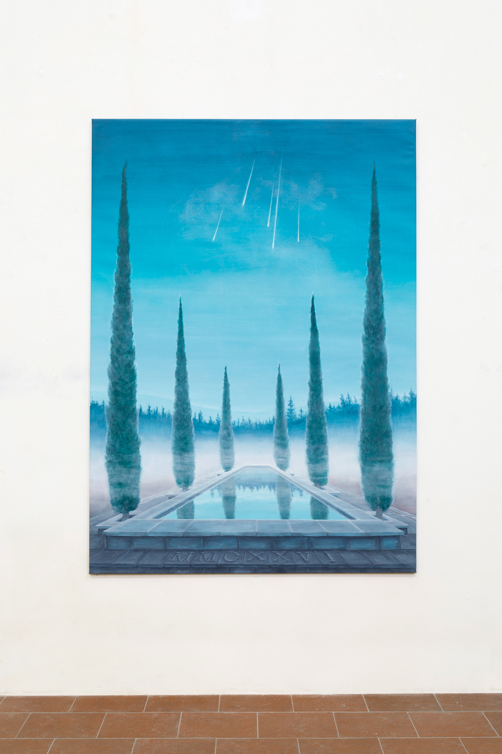 Perseids (Tears of St. Lawrence), acrylic on canvas, 195 x 140 cm, Anders Grønlien, 2026