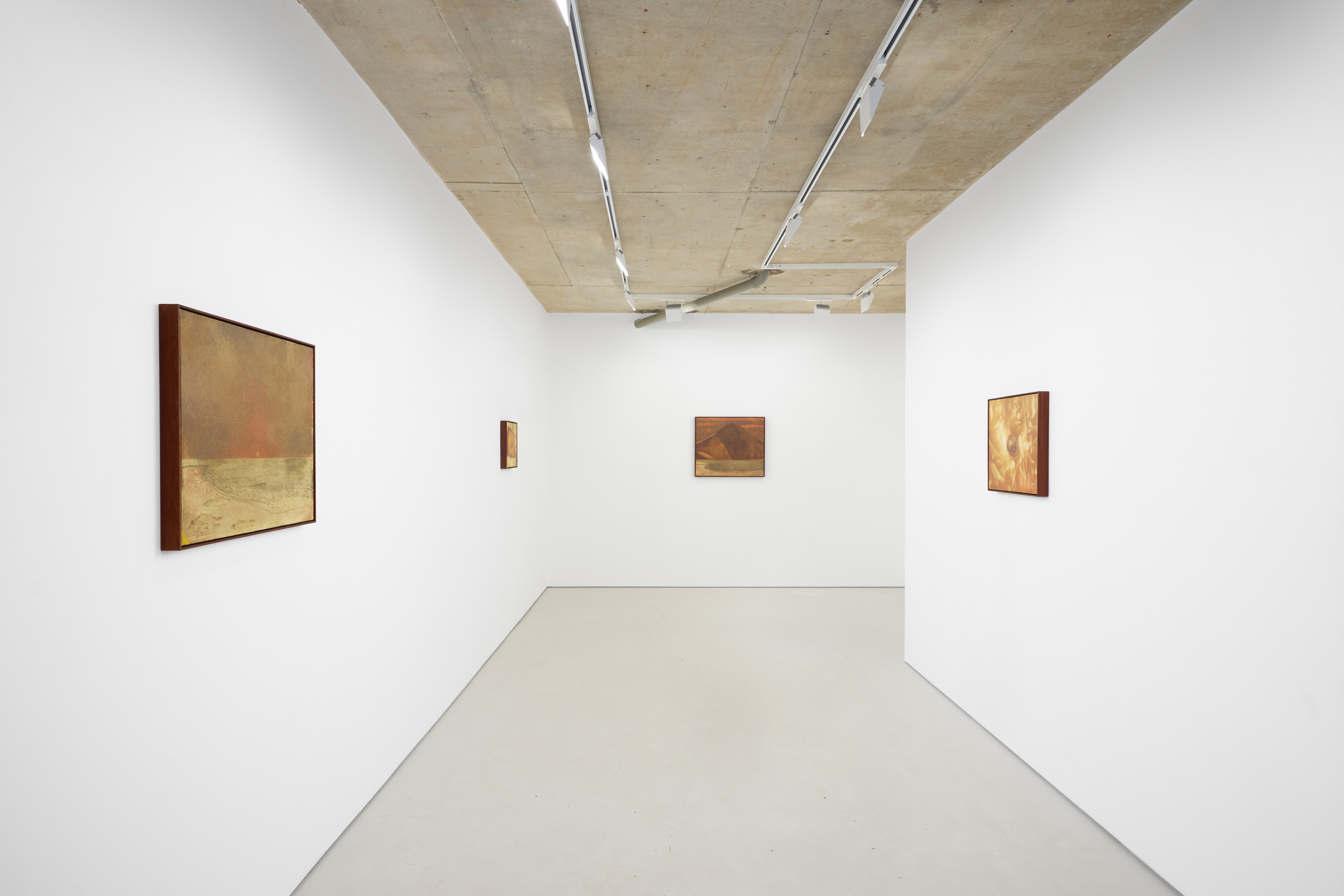 Installation view of Rafal Topolewski 'Dusk' (2026) at Alice Amati, London | Photo Tom Carter
