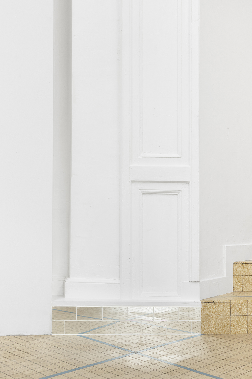 Haydée Marin & Camille Besson, Untitled, 2026, wood, mirror, plaster and paint