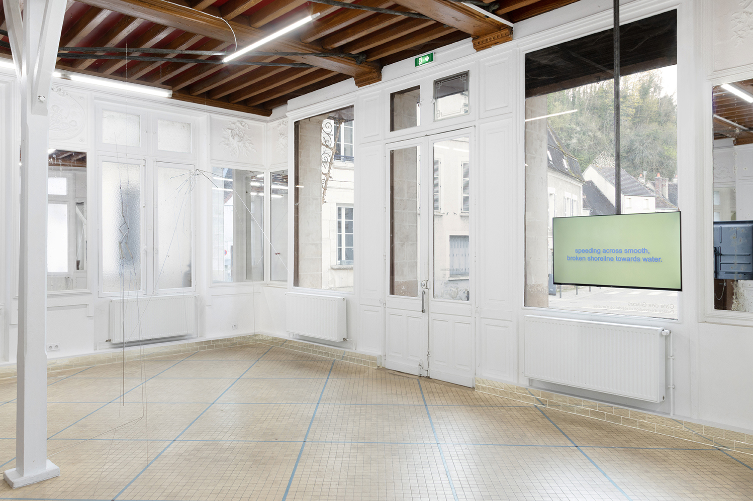 A Certain Distance, exhibition view, Café des Glaces, Tonnerre 2026