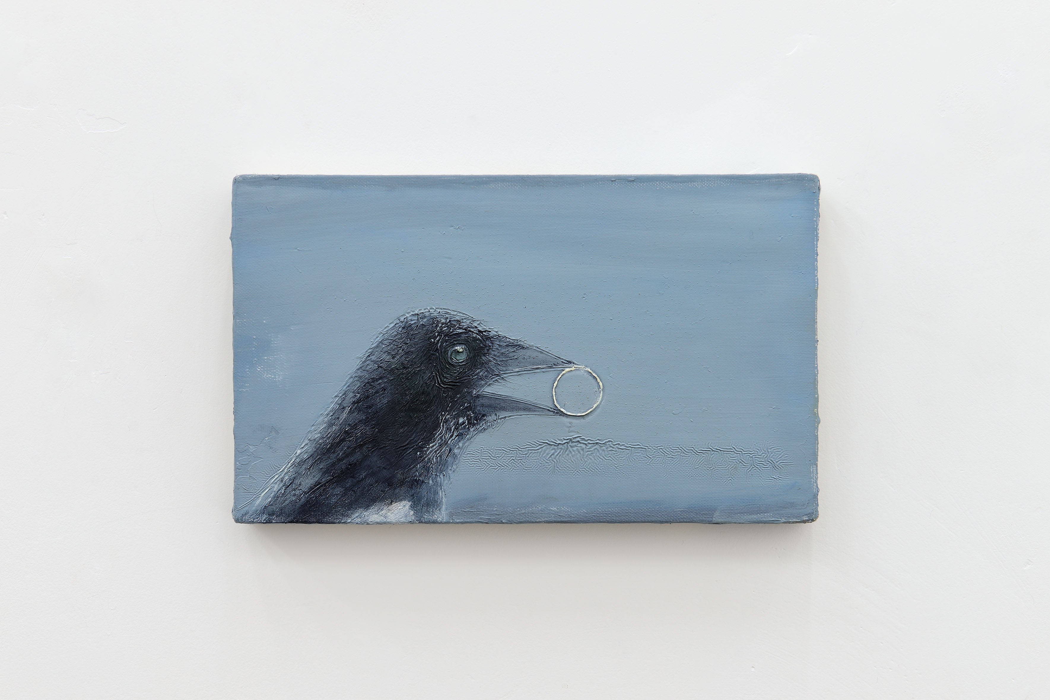 Cyryl Polaczek, Magpie, 2026  oil on canvas, 15 x 25 cm. Photo by Roberto Apa. Courtesy of the Artist and ADA, Rome