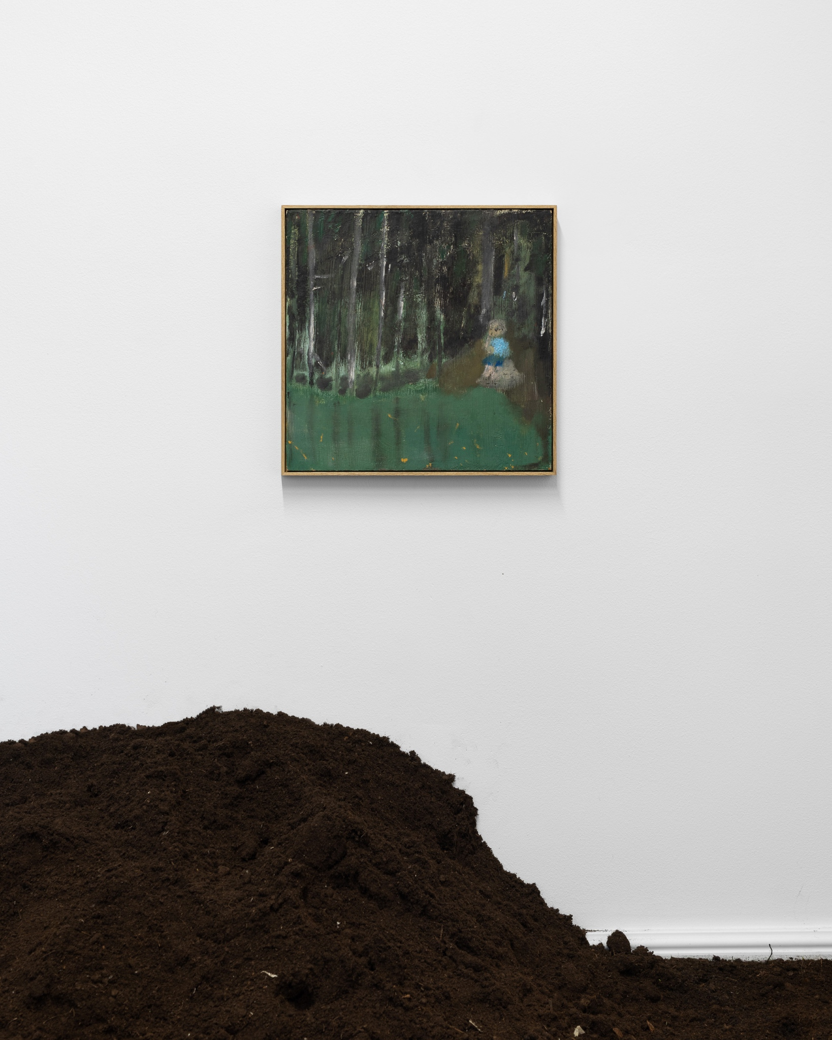 Radosław Chorab, „Boy”, 2026, oil on MDF board, wooden frame, 33,5 x 33,5 cm