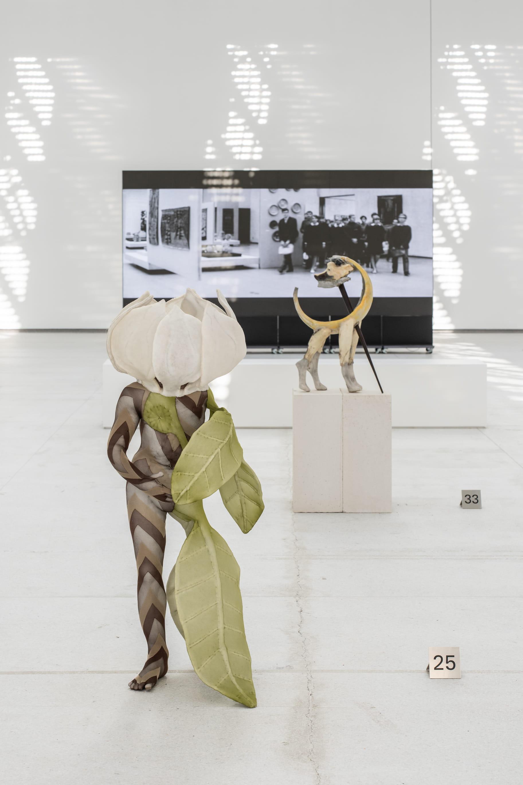 Jūratė Kazakevičiūtė, “Magnolia/Closed”, 2013(2021);Isaac Lythgoe,“You only need eyes to see, you only need a tongue to tell the difference”, 2024, CAC, 2026. Photographer: Andrej Vasilenko