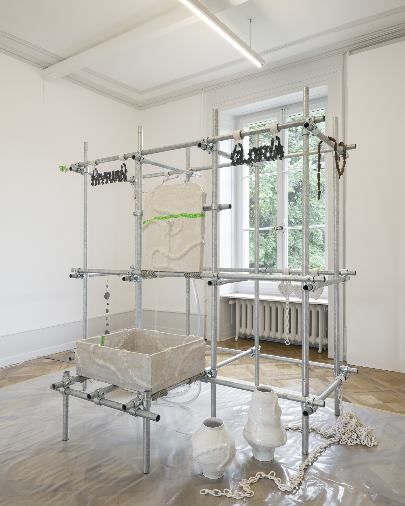 Exhibition View, ‘helvetropicos. Más acá de lo (ir)real’ at the Villa Bernasconi, 2026 © Photo by Dylan Perrenoud