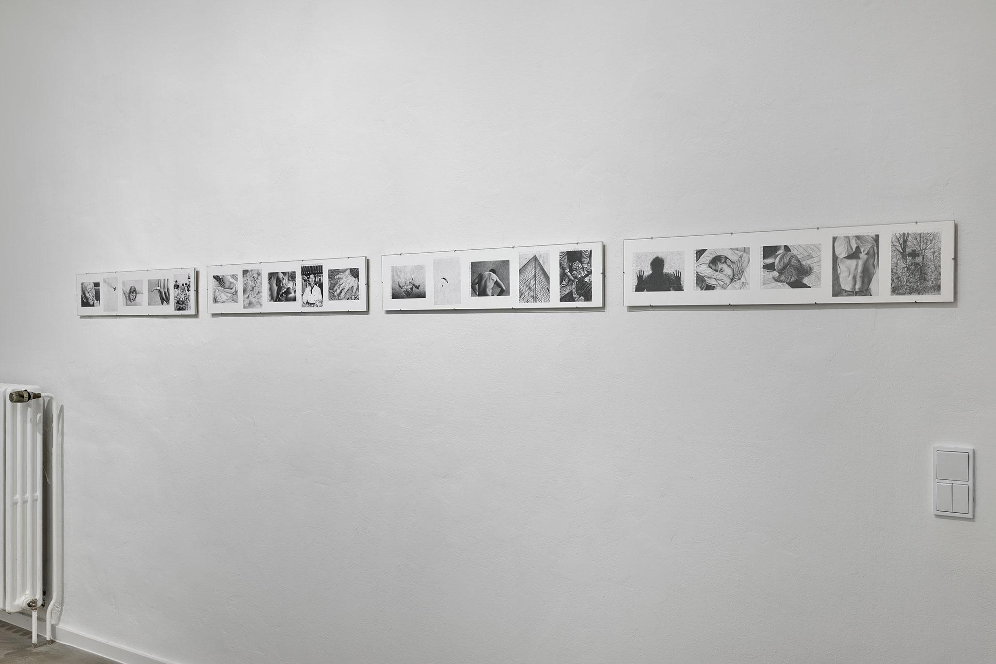 Installation view, Nils Ben Brahim, Decameron, Galerie Khoshbakht, Cologne, 2026