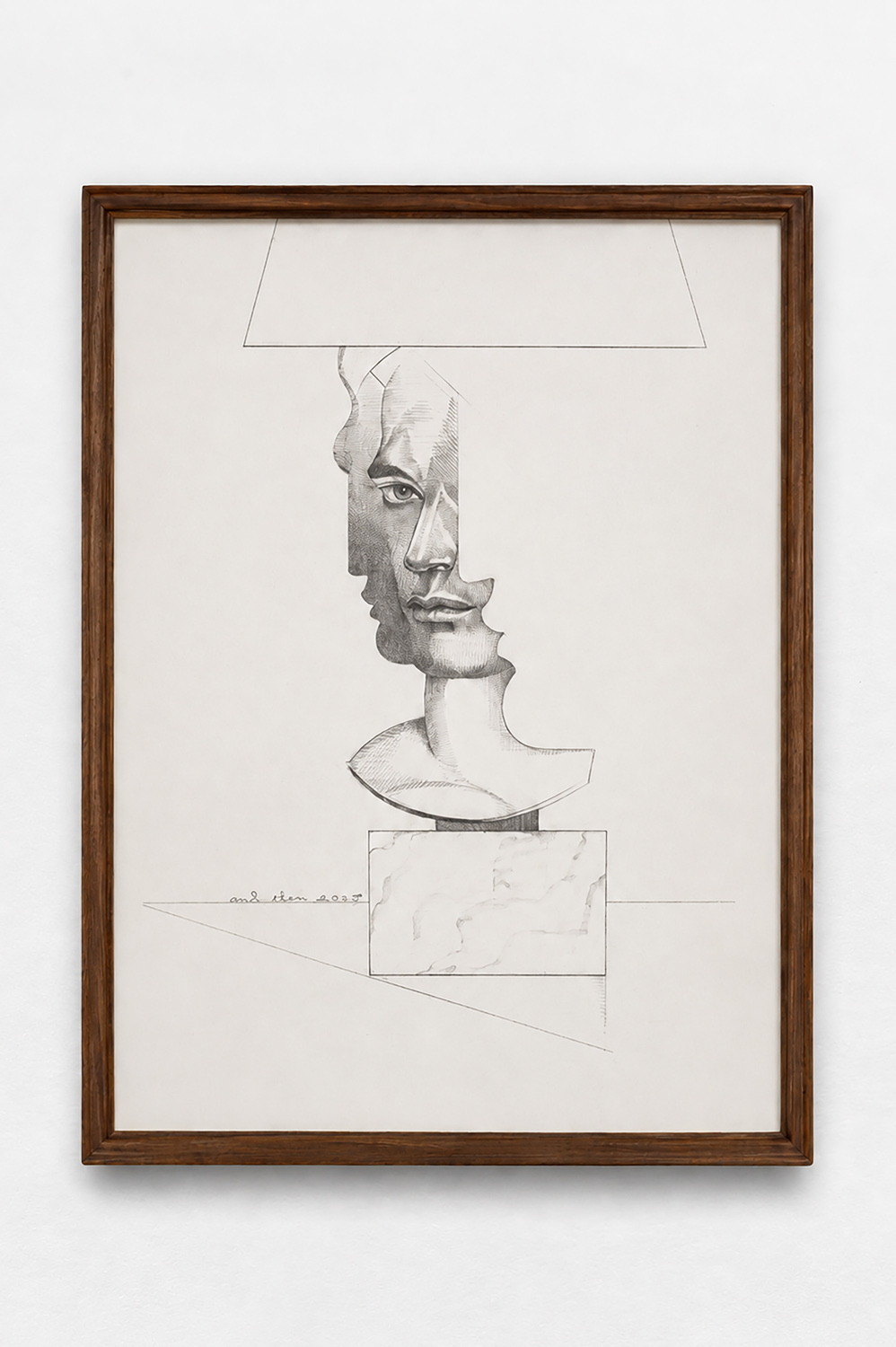 Mel Odom, Apollo Lamp, 2007, pencil on paper, 61 x 45.5 cm (unframed), 67.5 x 52 cm (framed), unique 