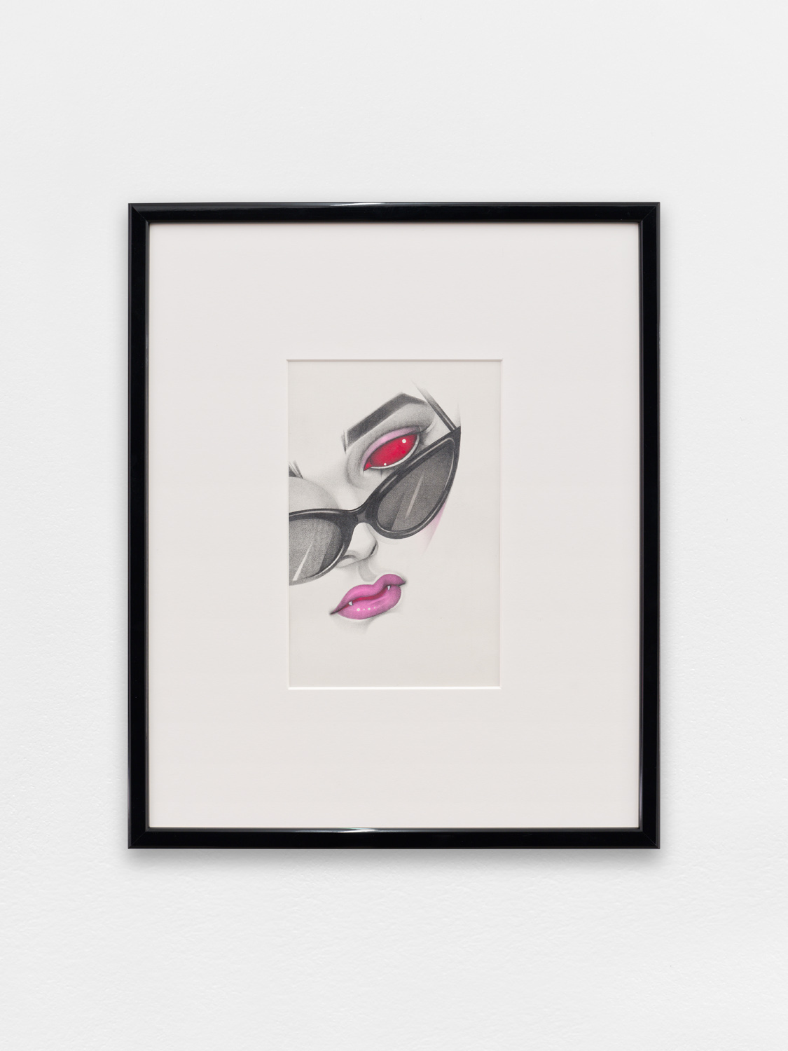 Mel Odom, Sunglasses after dark, 1988, pencil on paper, 19 x 12 cm (unframed), 40 x 33 cm (framed), unique 