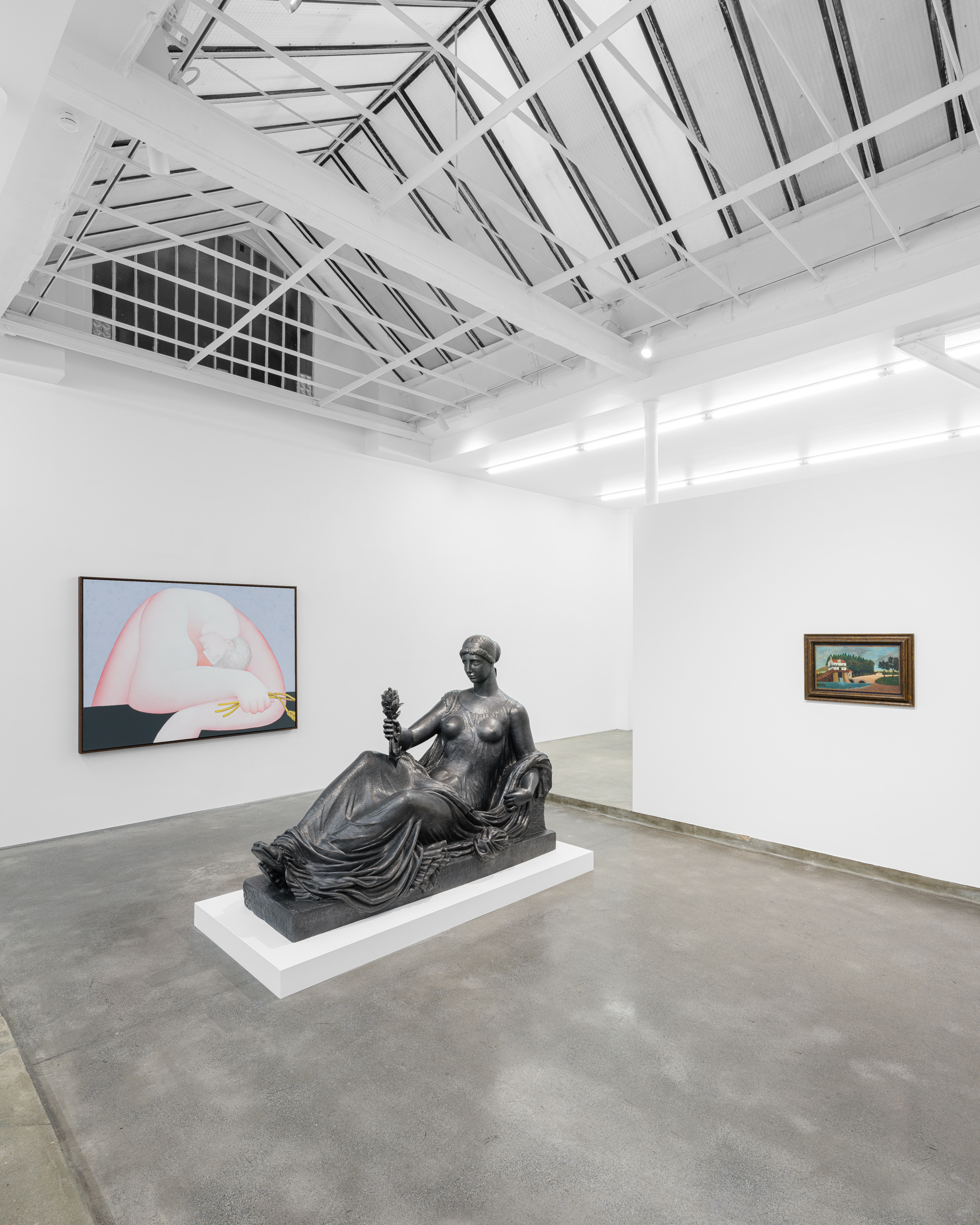 “Soulscape”, Vojtěch Kovařík in conversation with Aristide Maillol and Henri Rousseau, Galerie Derouillon, Paris, 2026 - Courtesy of the artists and Galerie Derouillon, Paris © Grégory Copitet