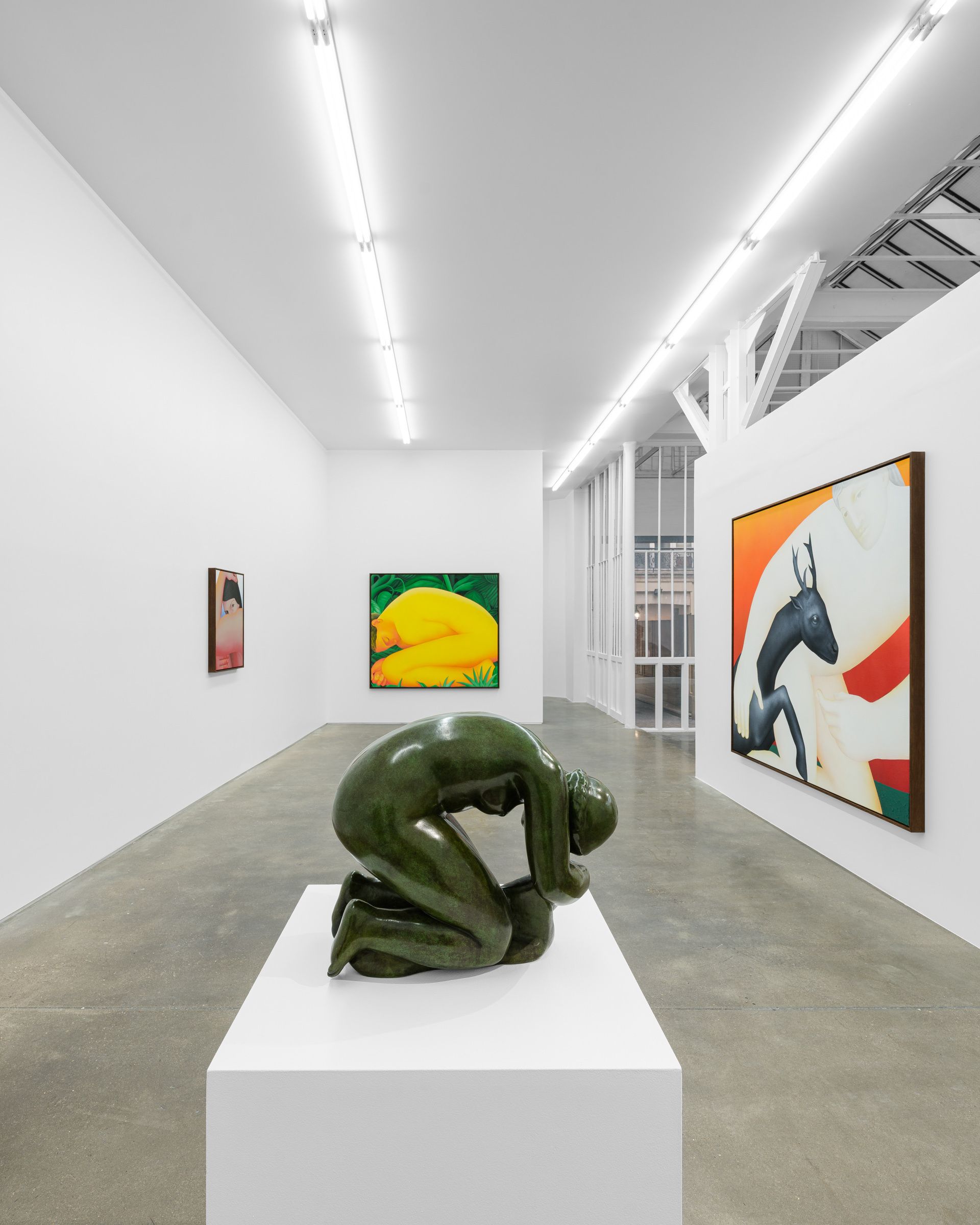 “Soulscape”, Vojtěch Kovařík in conversation with Aristide Maillol and Henri Rousseau, Galerie Derouillon, Paris, 2026 - Courtesy of the artists and Galerie Derouillon, Paris © Grégory Copitet