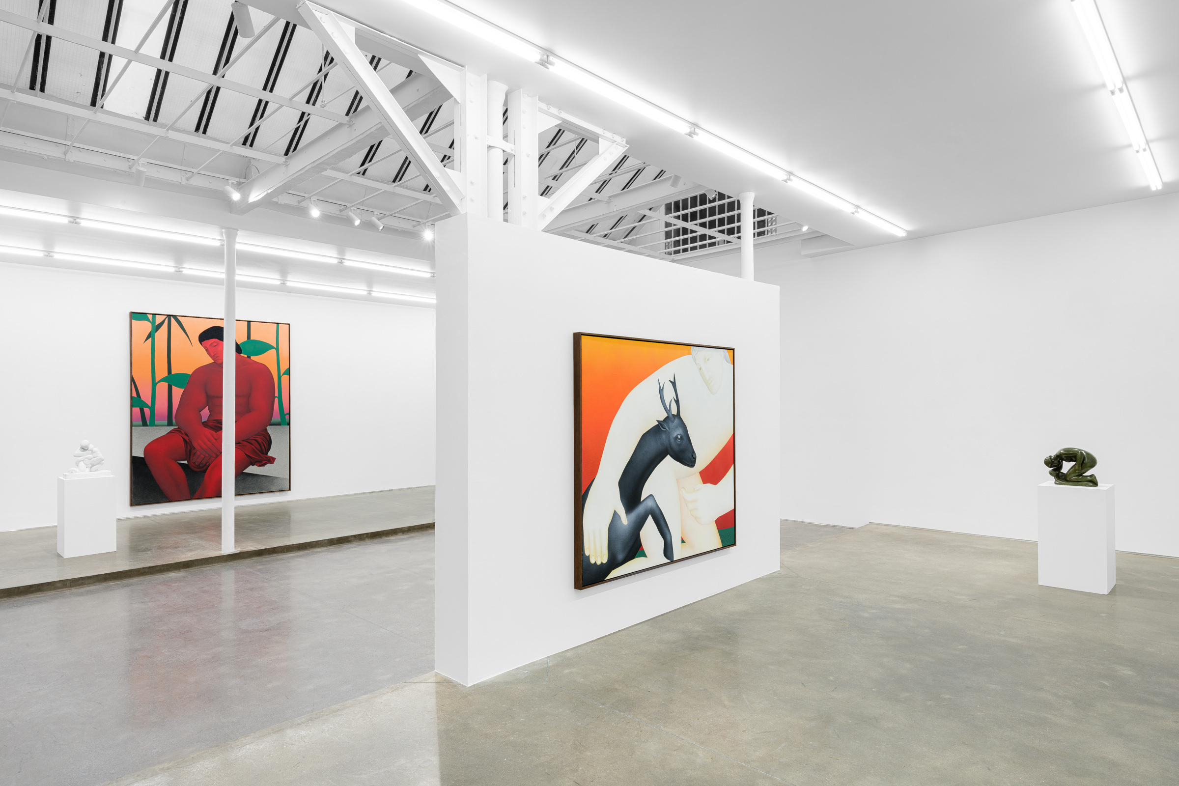 “Soulscape”, Vojtěch Kovařík in conversation with Aristide Maillol and Henri Rousseau, Galerie Derouillon, Paris, 2026 - Courtesy of the artists and Galerie Derouillon, Paris © Grégory Copitet