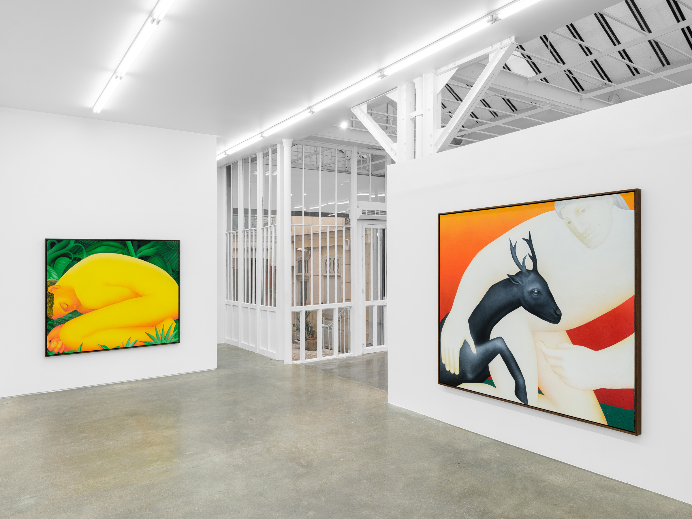 “Soulscape”, Vojtěch Kovařík in conversation with Aristide Maillol and Henri Rousseau, Galerie Derouillon, Paris, 2026 - Courtesy of the artists and Galerie Derouillon, Paris © Grégory Copitet
