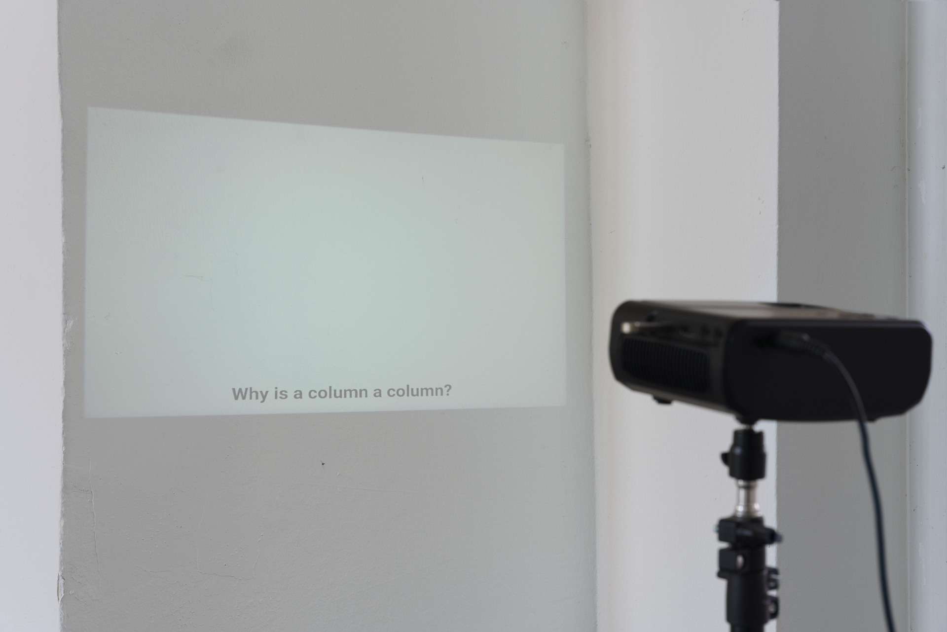 Camilla Angolini, Keys and Marks (subtitles), 2026, video projection in loop 1`57"