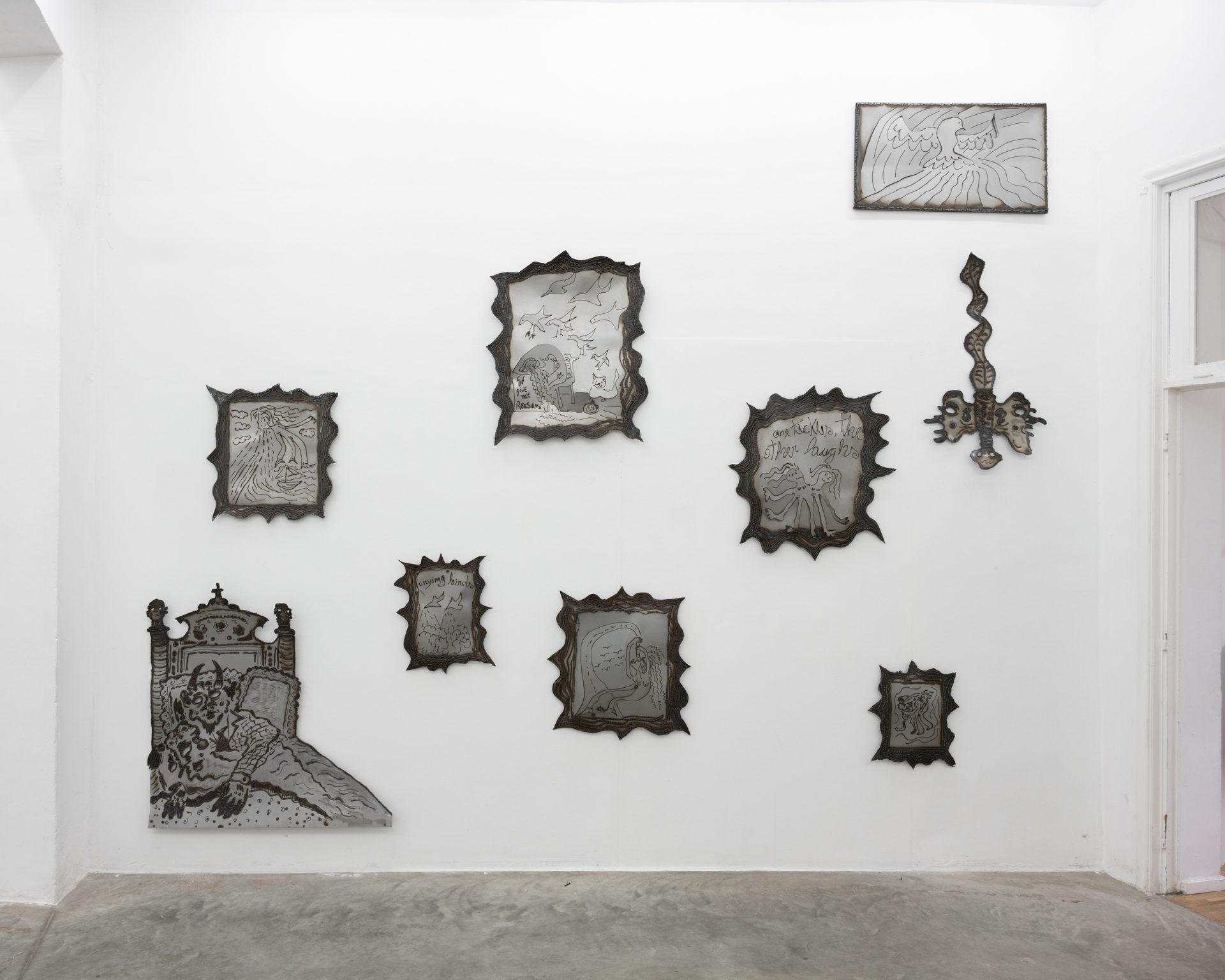 Exhibition view of Siamese Others, 2026, duo show by Elen Braga and William Ludwig Lutgens.