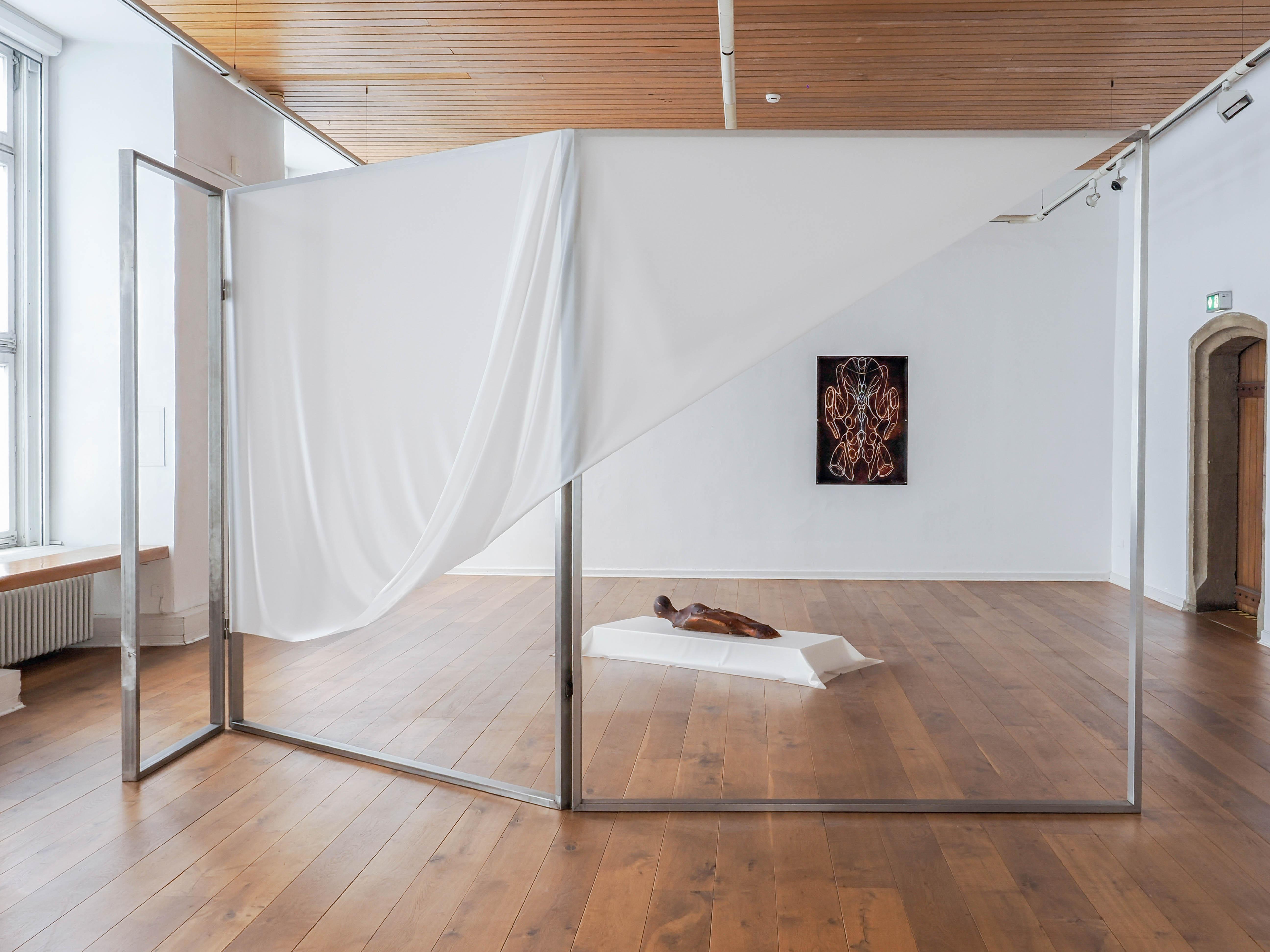 Roy Köhnke TRANSHUMAN N°2 Being Flesh (exhibition view) 2026, Altes Rathaus, Göttingen (GER) © Adagp, Paris, 2026