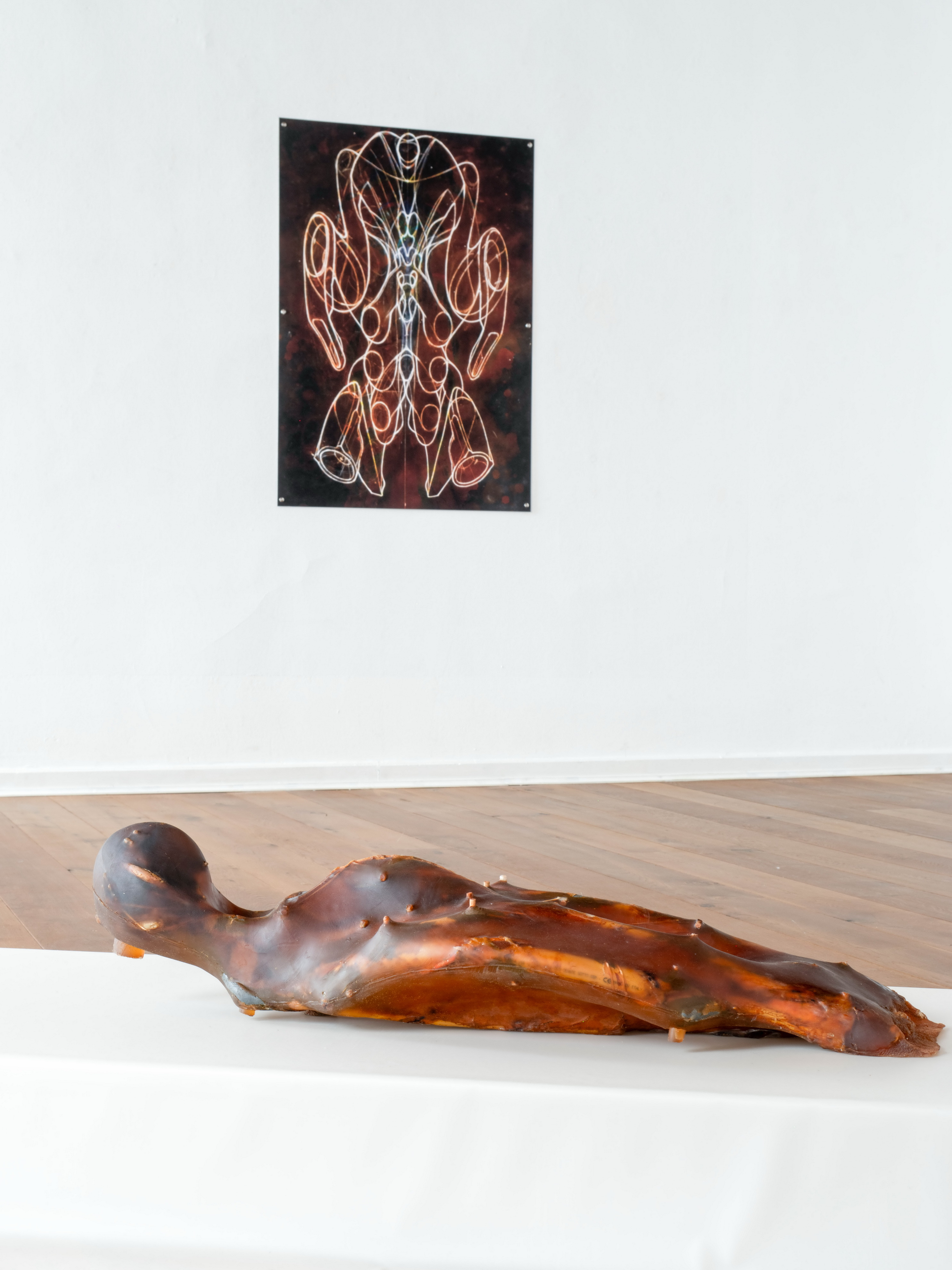 Roy Köhnke TRANSHUMAN N°2 Being Flesh (exhibition view) 2026, Altes Rathaus, Göttingen (GER) © Adagp, Paris, 2026