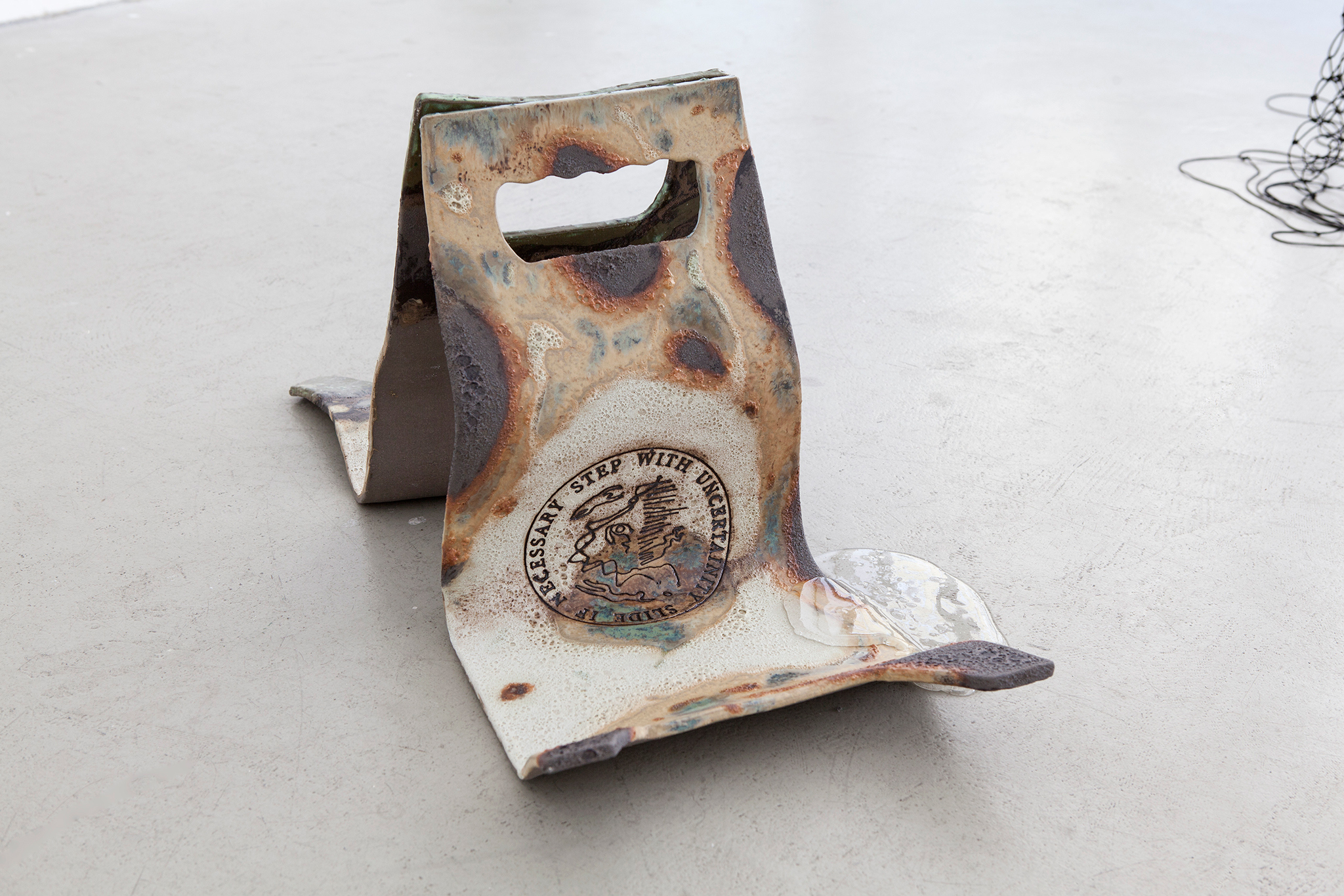 step with uncertainty (back to back), 2026, glazed stoneware, 72 x 35 x 32 cm