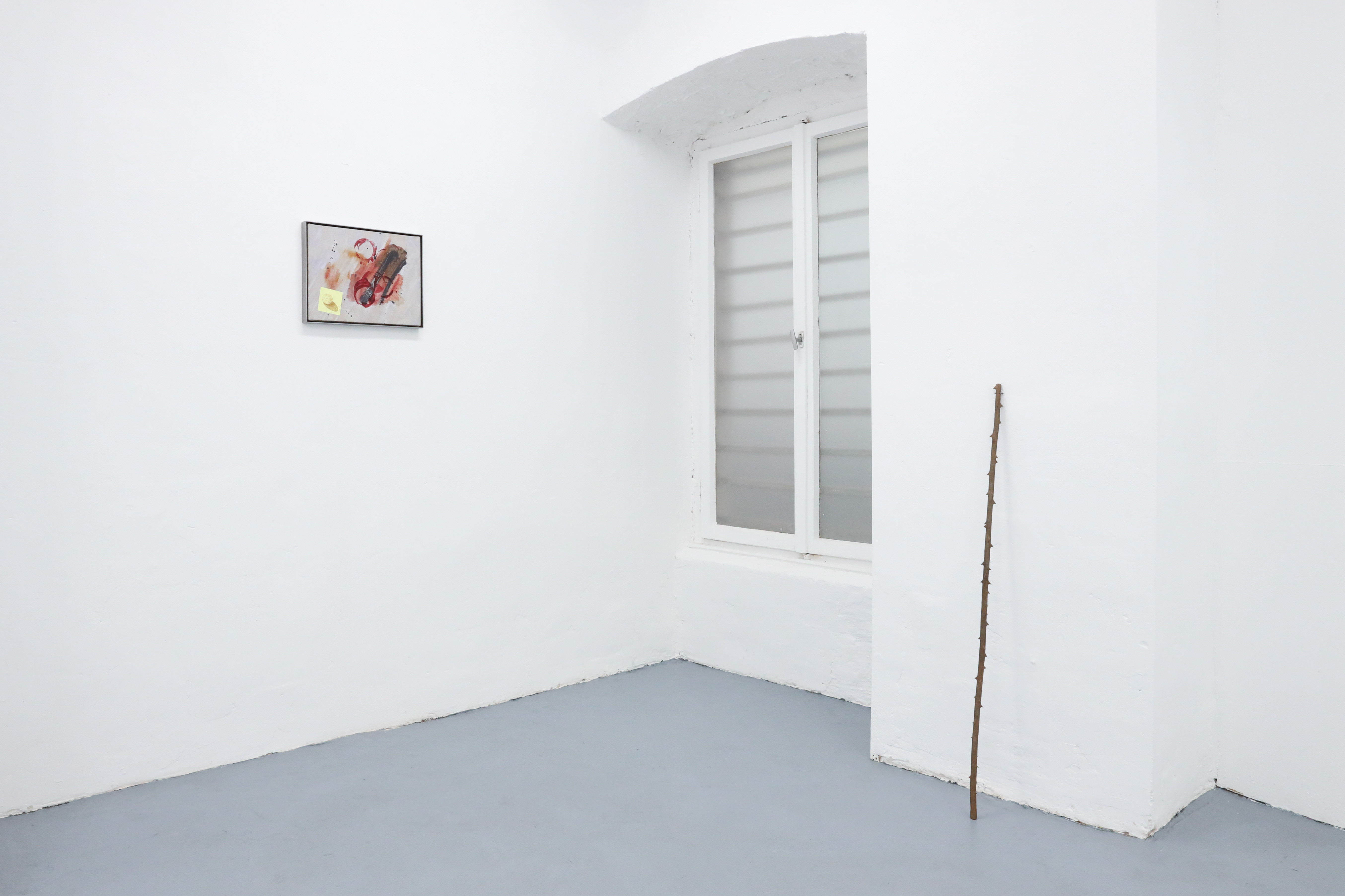 Installation view of the duo exhibition 'Walking Through a House Where a Family Has Lived' by Are Blytt and Mathias Weinfurter, DOD Gallery, Cologne, 2026