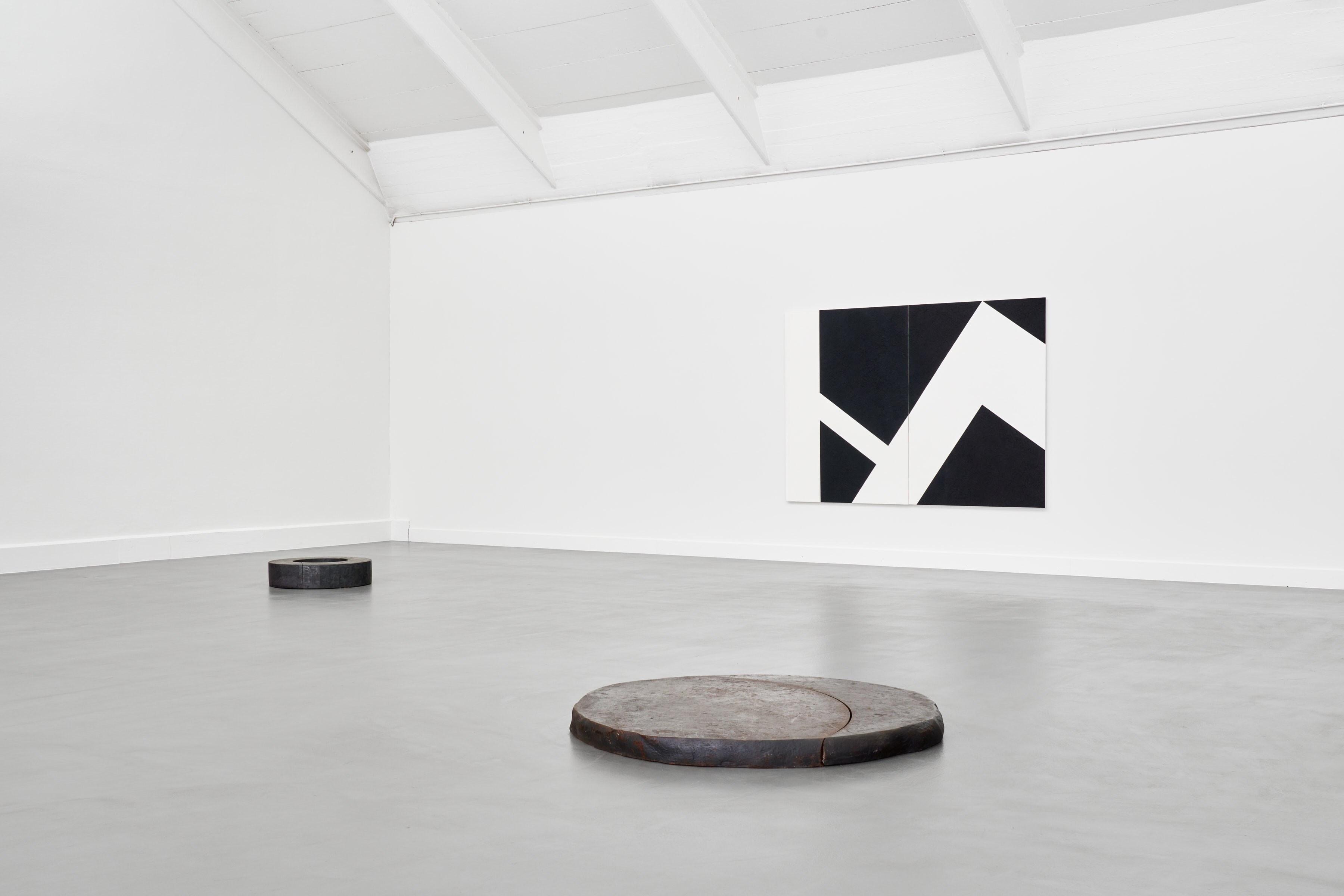 Exhibition view of "Pennys," featuring works by Judith Hopf and Alf Lechner, at the Lechner Museum in Ingolstadt, 2026. Courtesy of the artist, Kaufmann Repetto, Milan/New York, and Deborah Schamoni, Munich. Photographs: Jens Gerber