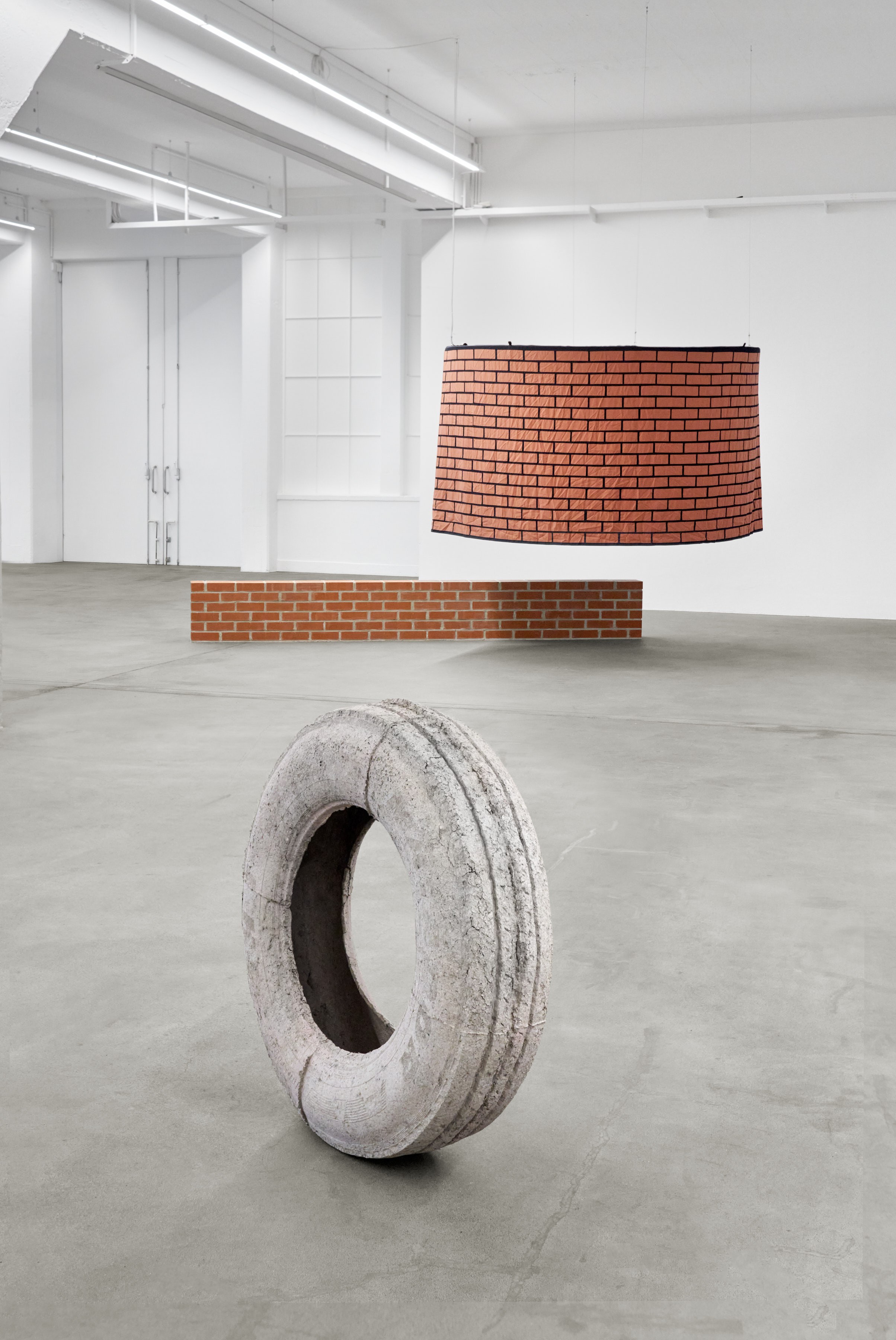 Exhibition view of "Pennys," featuring works by Judith Hopf and Alf Lechner, at the Lechner Museum in Ingolstadt, 2026. Courtesy of the artist, Kaufmann Repetto, Milan/New York, and Deborah Schamoni, Munich. Photographs: Jens Gerber